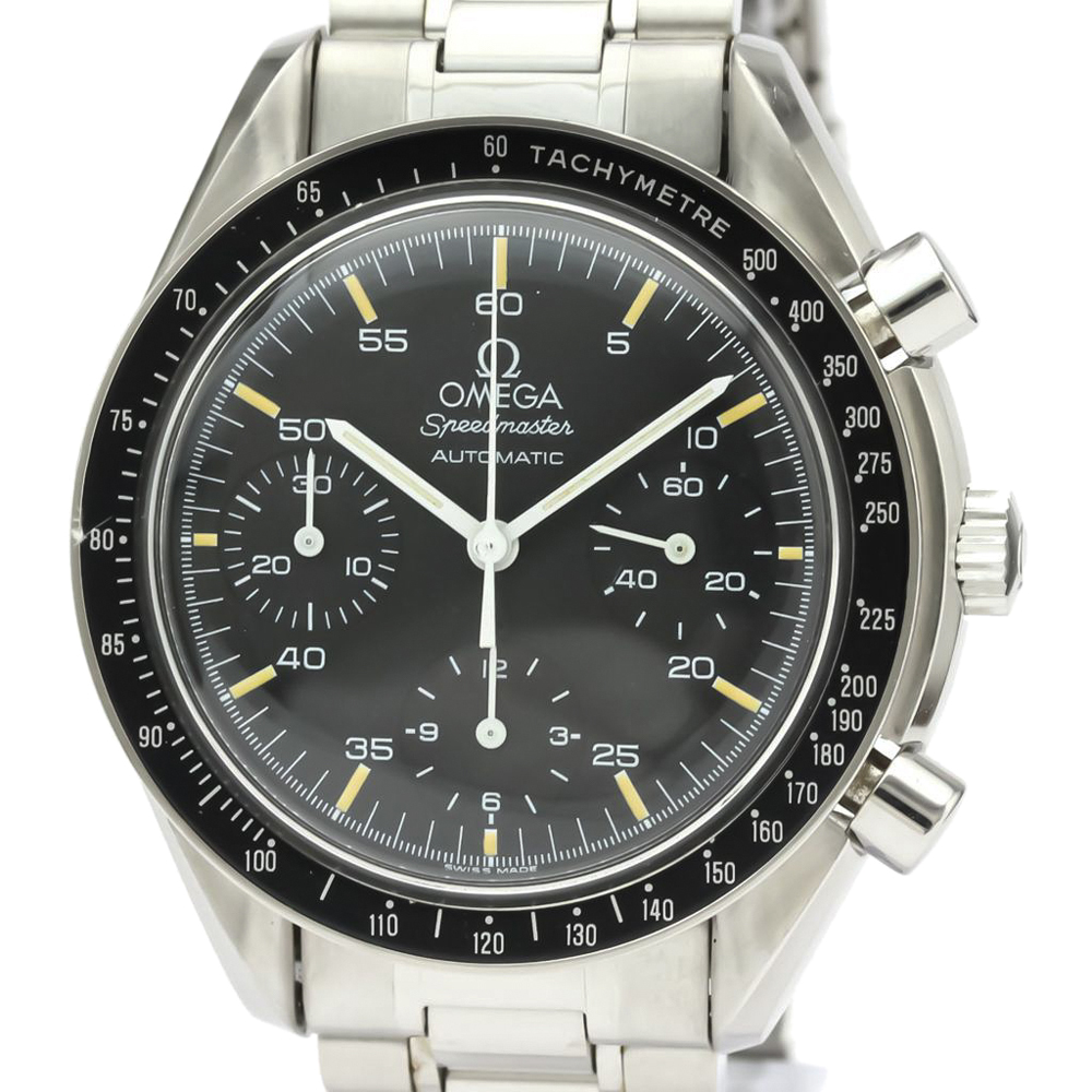Omega Black Stainless Steel Speedmaster 3510.50 Automatic Men's Wristwatch 39 MM
Omega Black Stainless Steel Speedmaster 3510.50 Automatic Men's Wristwatch 39 MM