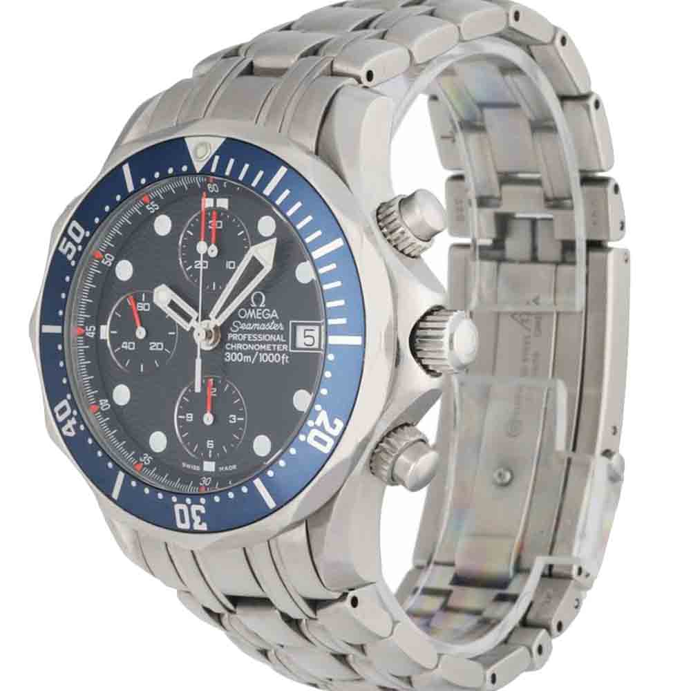 Omega Blue Titanium Seamaster 2298.80.00 Chronograph Men's Wristwatch 39 MM
Omega Blue Titanium Seamaster 2298.80.00 Chronograph Men's Wristwatch 39 MM