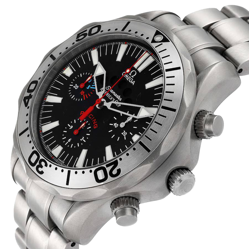 Omega Black Titanium Seamaster Regatta Racing 2269.50.00 Men's Wristwatch 42 MM
Omega Black Titanium Seamaster Regatta Racing 2269.50.00 Men's Wristwatch 42 MM