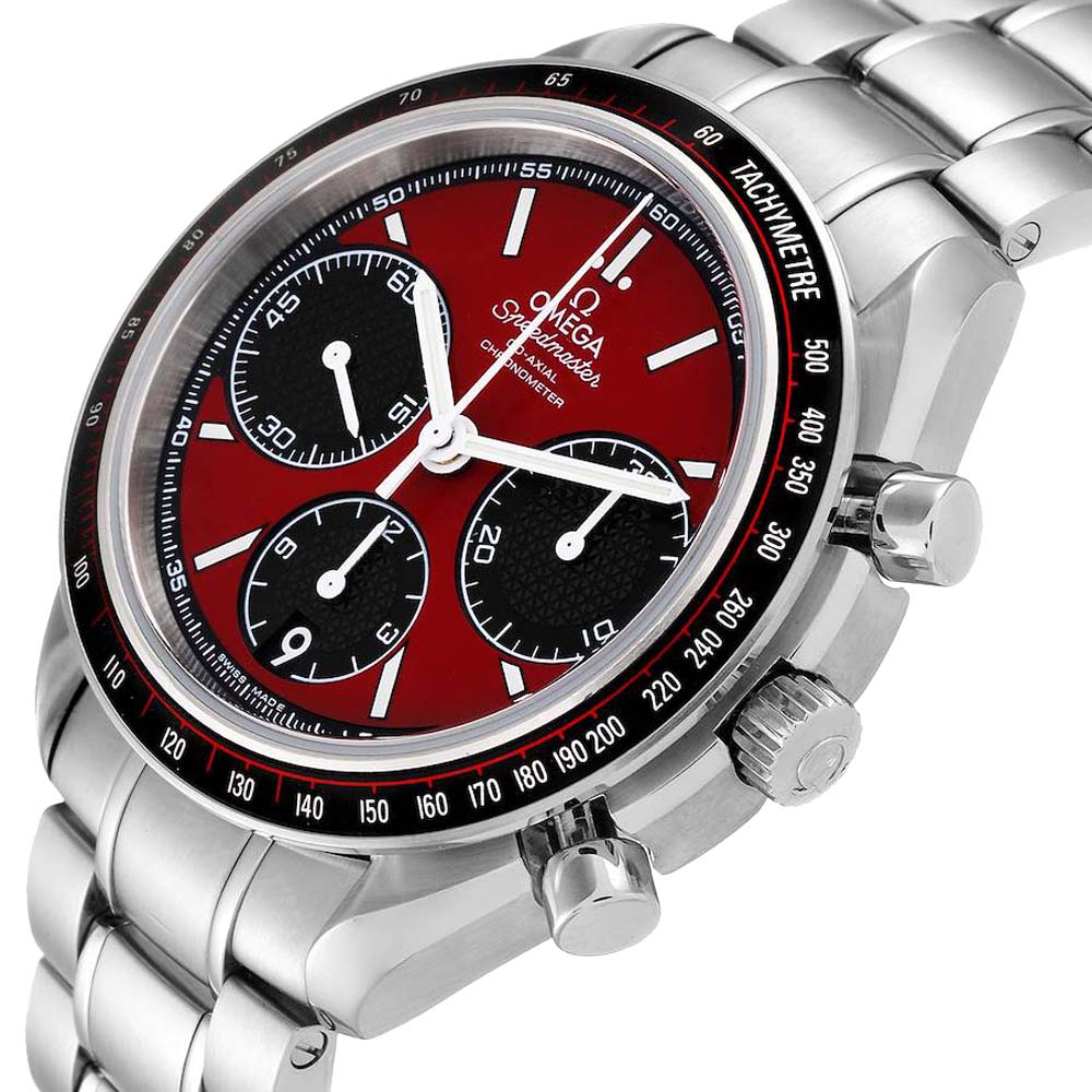 Omega Red Stainless Steel Speedmaster 326.30.40.50.11.001 Men's Wristwatch
Omega Red Stainless Steel Speedmaster 326.30.40.50.11.001 Men's Wristwatch