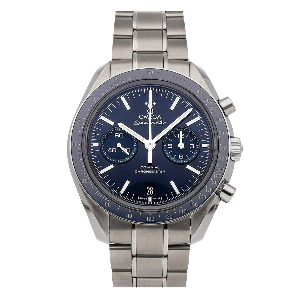 Omega Blue Titanium Speedmaster Chronograph 311.90.44.51.03.001 Men's Wristwatch 44 MM