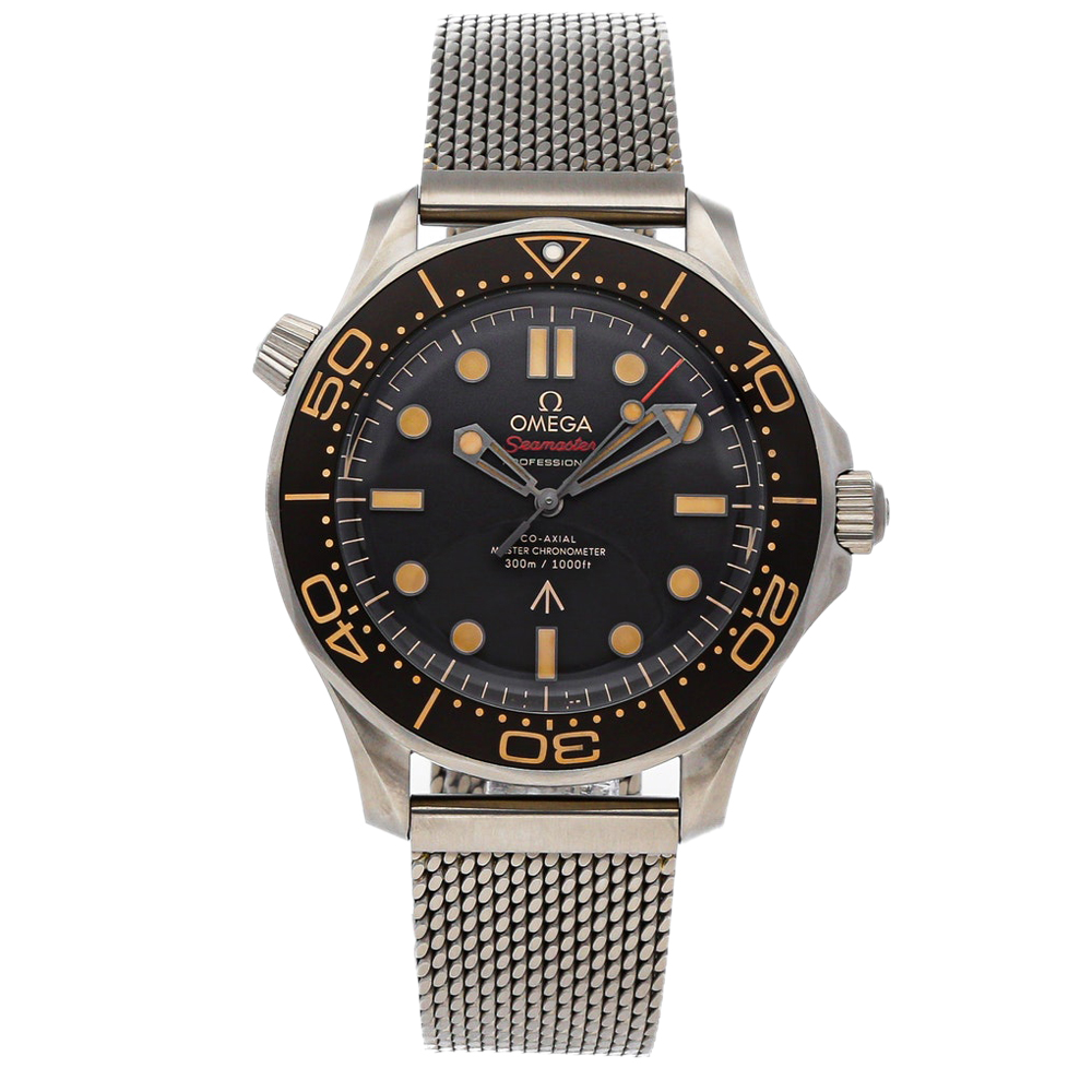 Omega Brown Titanium Seamaster Diver 300m 007 Edition 210.90.42.20.01.001 Men's Wristwatch 42MM