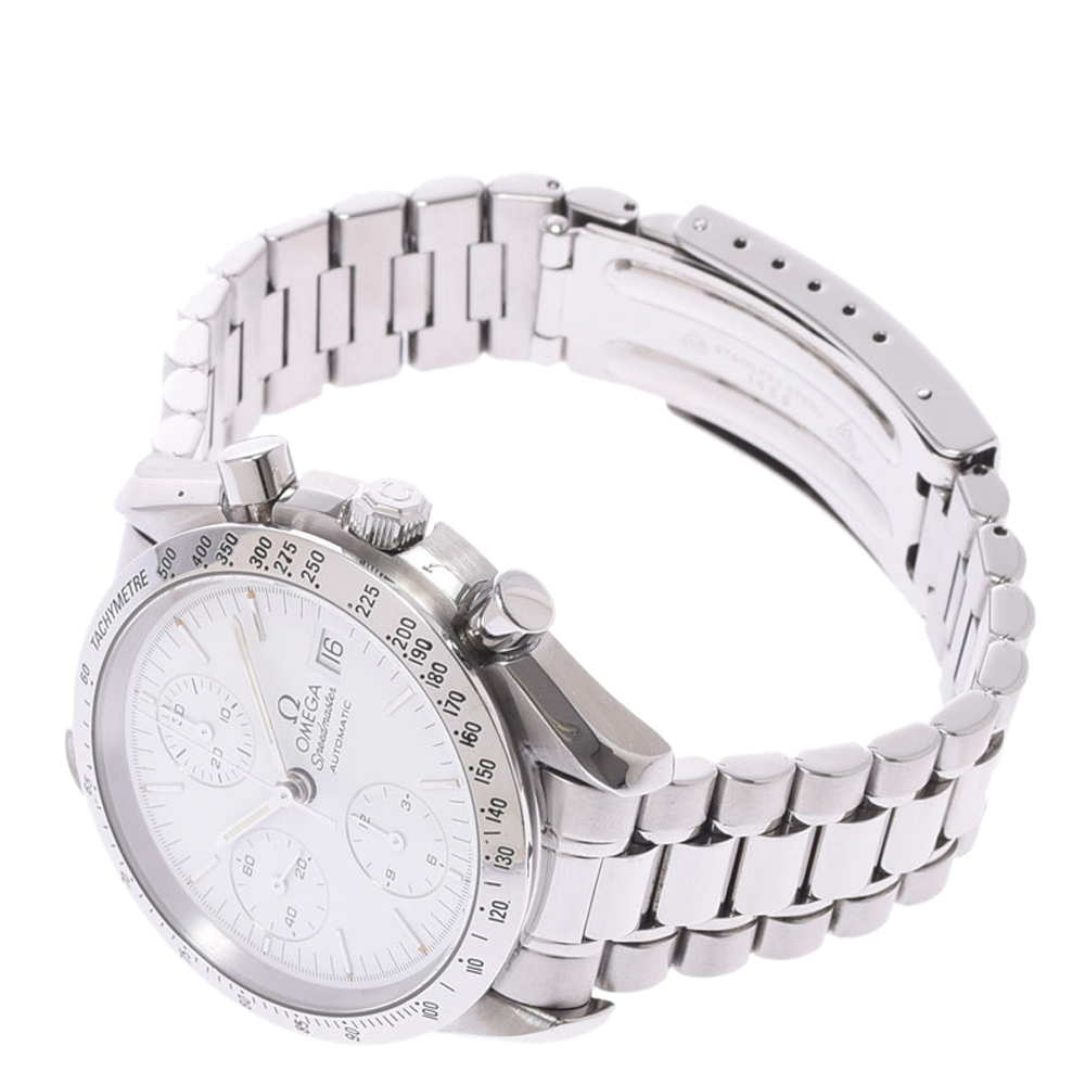 Omega White Stainless Steel Speedmaster Date 3511.20 Automatic Men's Wristwatch 37 MM
Omega White Stainless Steel Speedmaster Date 3511.20 Automatic Men's Wristwatch 37 MM