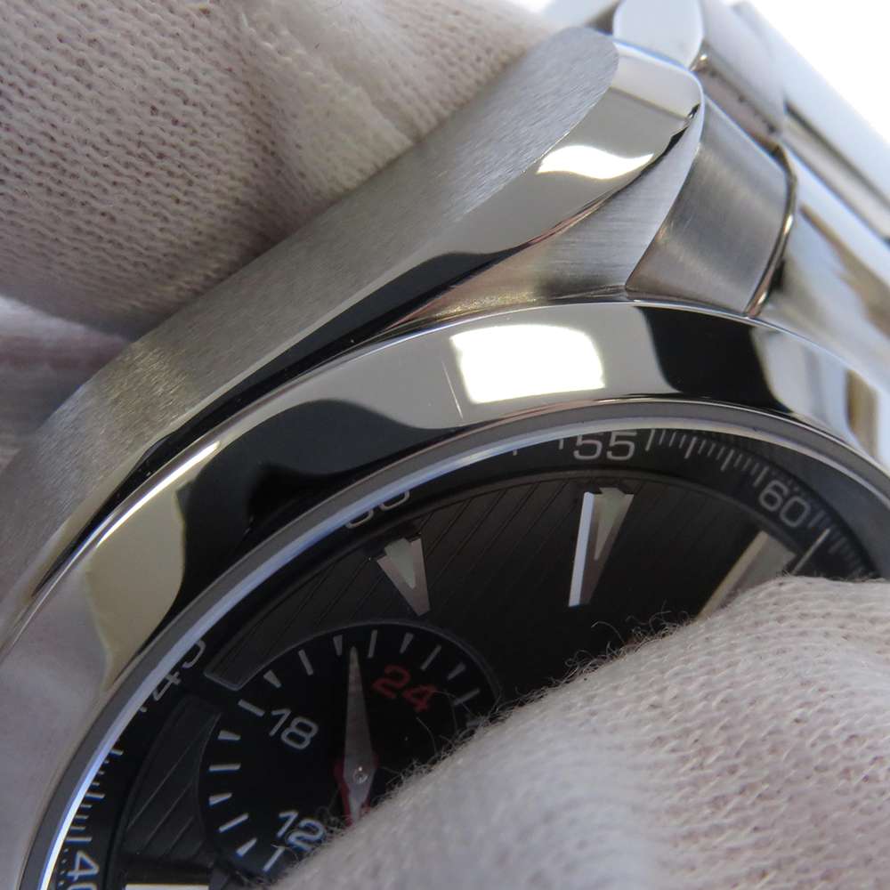 Omega Grey Stainless Steel Seamaster GMT Chrono 231.10.43.52.06.001 Men's Wristwatch 43 Mm