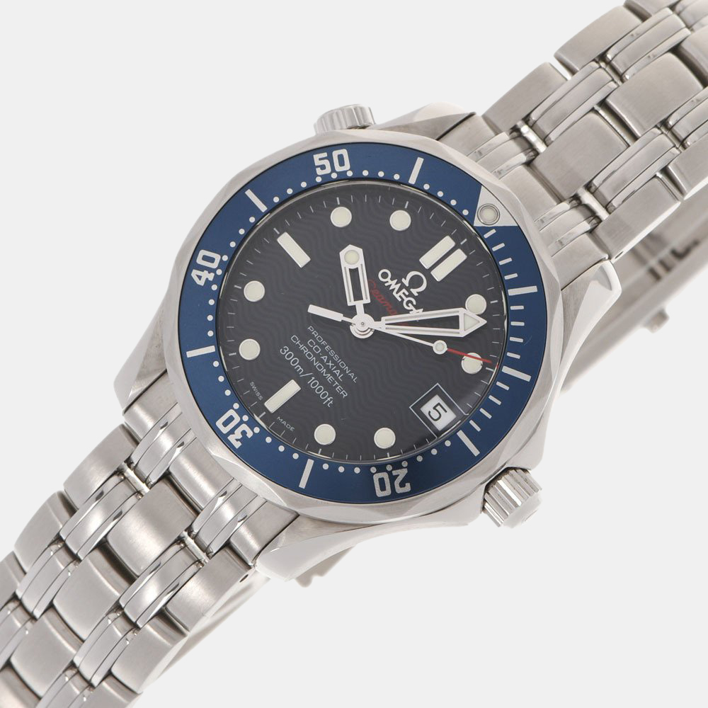 Omega Blue Stainless Steel Seamaster Professional 2222.80 Automatic Men's Wristwatch 36 mm
Omega Blue Stainless Steel Seamaster Professional 2222.80 Automatic Men's Wristwatch 36 mm