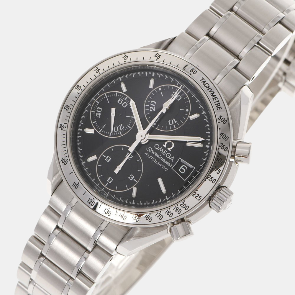 Omega Black Stainless Steel Speedmaster 3513.50 Automatic Men's Wristwatch 39 mm
Omega Black Stainless Steel Speedmaster 3513.50 Automatic Men's Wristwatch 39 mm