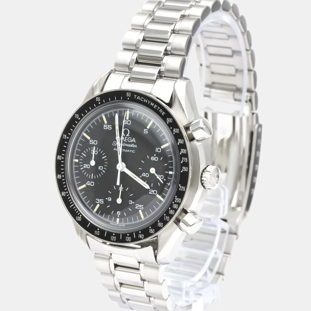 Omega Black Stainless Steel Speedmaster 3510.50 Automatic Men's Wristwatch 39 mm
Omega Black Stainless Steel Speedmaster 3510.50 Automatic Men's Wristwatch 39 mm