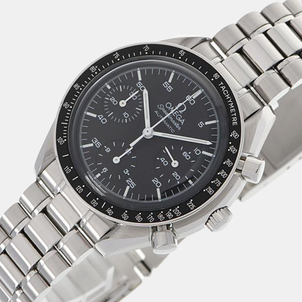 Omega Black Stainless Steel Speedmaster 3510.50 Automatic Men's Wristwatch 39 mm
Omega Black Stainless Steel Speedmaster 3510.50 Automatic Men's Wristwatch 39 mm