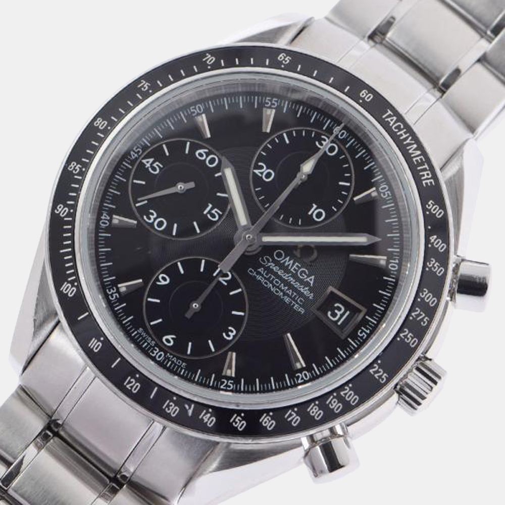 Omega Black Stainless Steel Speedmaster 3210.50 Automatic Men's Wristwatch 40 mm
Omega Black Stainless Steel Speedmaster 3210.50 Automatic Men's Wristwatch 40 mm