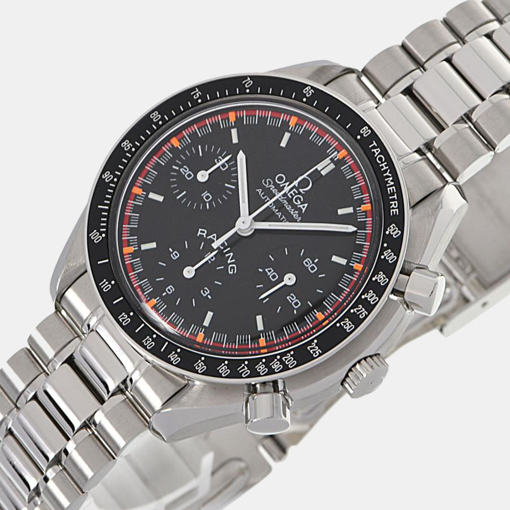 Omega Black Stainless Steel Speedmaster Racing 3518.50 Automatic Men's Wristwatch 39 mm
Omega Black Stainless Steel Speedmaster Racing 3518.50 Automatic Men's Wristwatch 39 mm