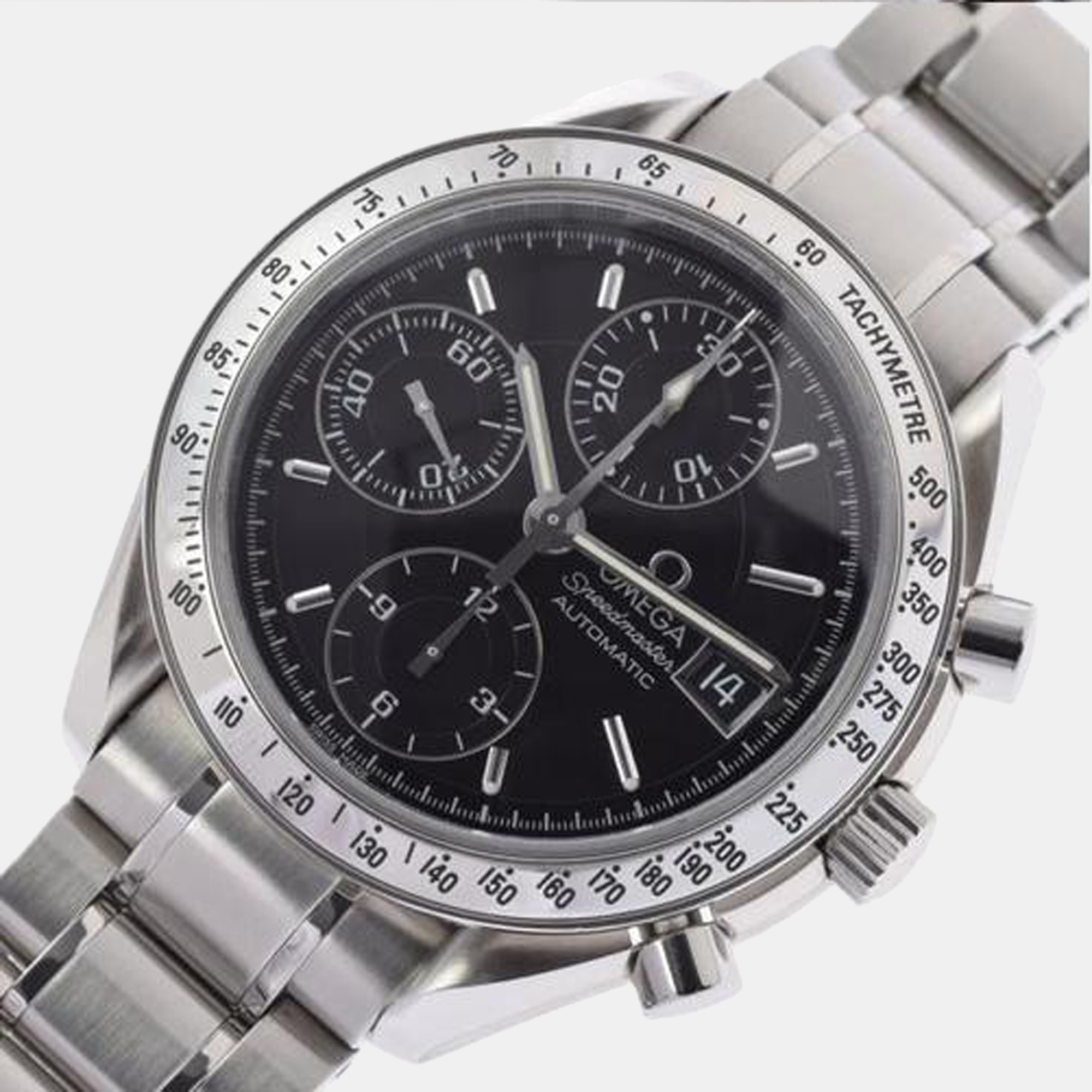 Omega Black Stainless Steel Speedmaster 3513.50 Automatic Men's Wristwatch 39 mm
Omega Black Stainless Steel Speedmaster 3513.50 Automatic Men's Wristwatch 39 mm