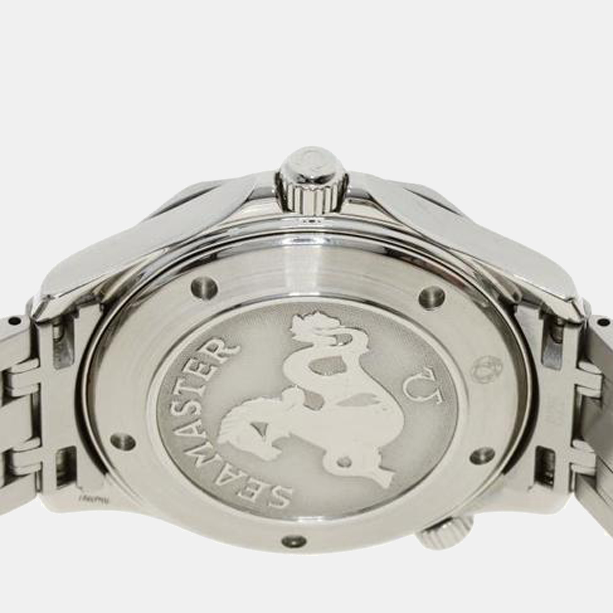 Omega Black Stainless Steel Seamaster 212.30.41.61.01.001 Men's Wristwatch 36 Mm