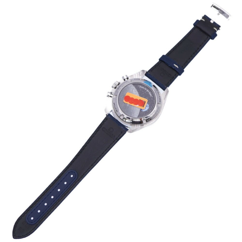 Omega White Stainless Steel Speedmaster Snoopy Award 310.32.42.50.02.001 Men's Wristwatch 40 Mm