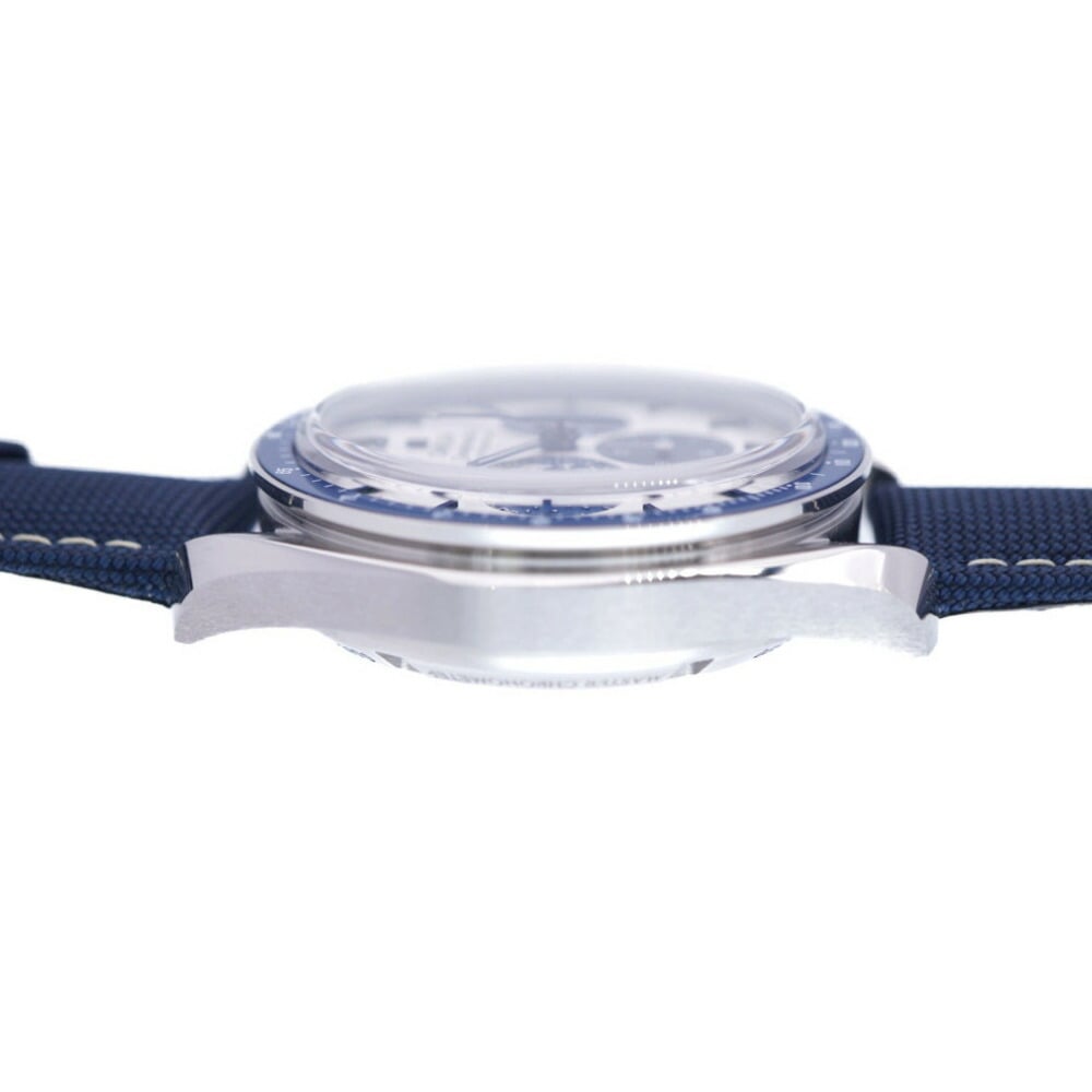 Omega White Stainless Steel Speedmaster Snoopy Award 310.32.42.50.02.001 Men's Wristwatch 40 Mm