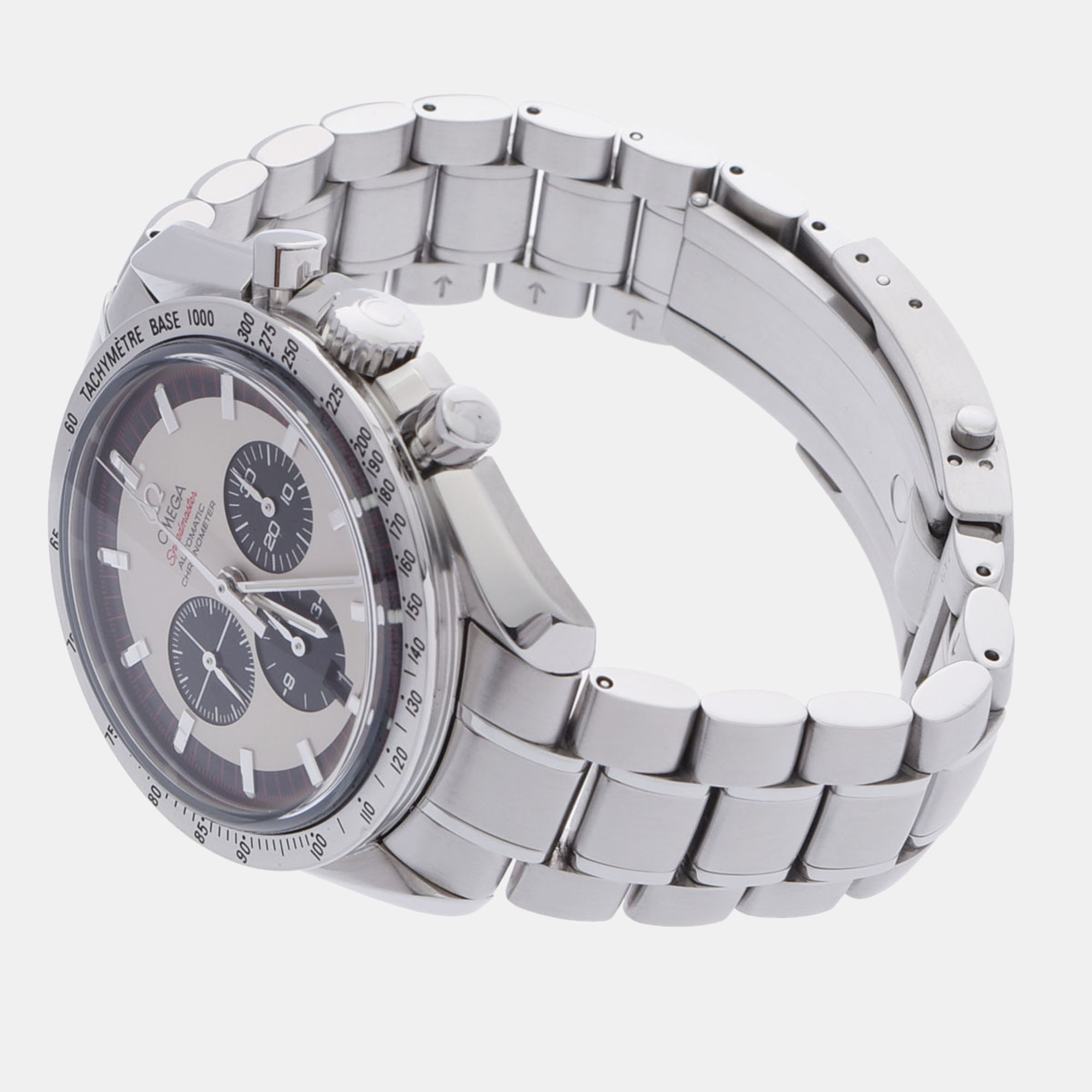 Omega White Stainless Steel Speedmaster 3559.32 Men's Wristwatch 42 Mm