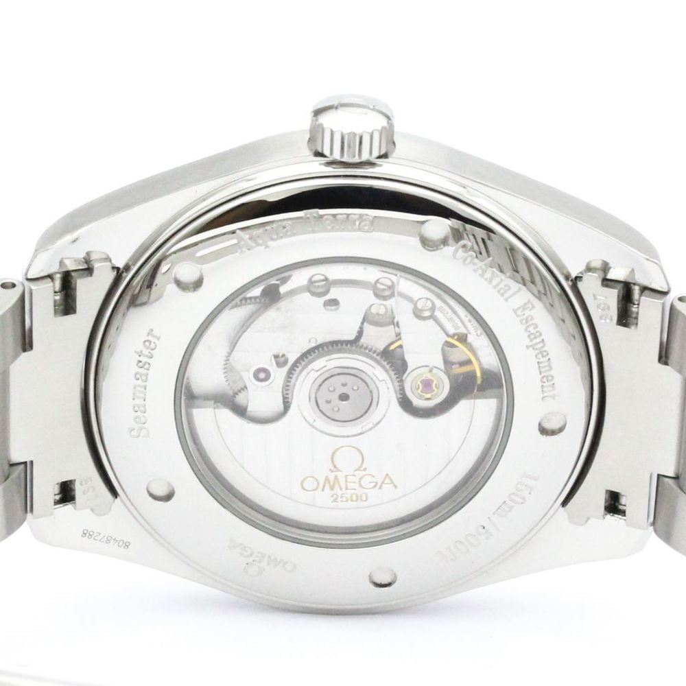 Omega Silver Stainless Steel Seamaster Aqua Terra 2502.30 Men's Wristwatch 42 Mm