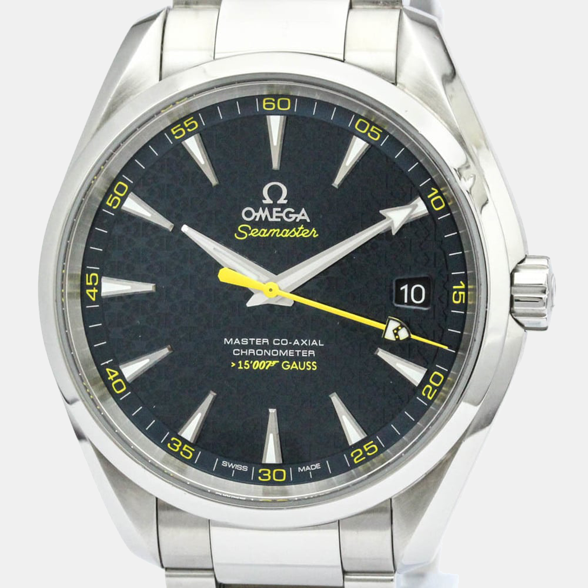 Omega blue stainless steel aqua terra 231.10.42.21.03.004 men's wristwatch 42 mm
