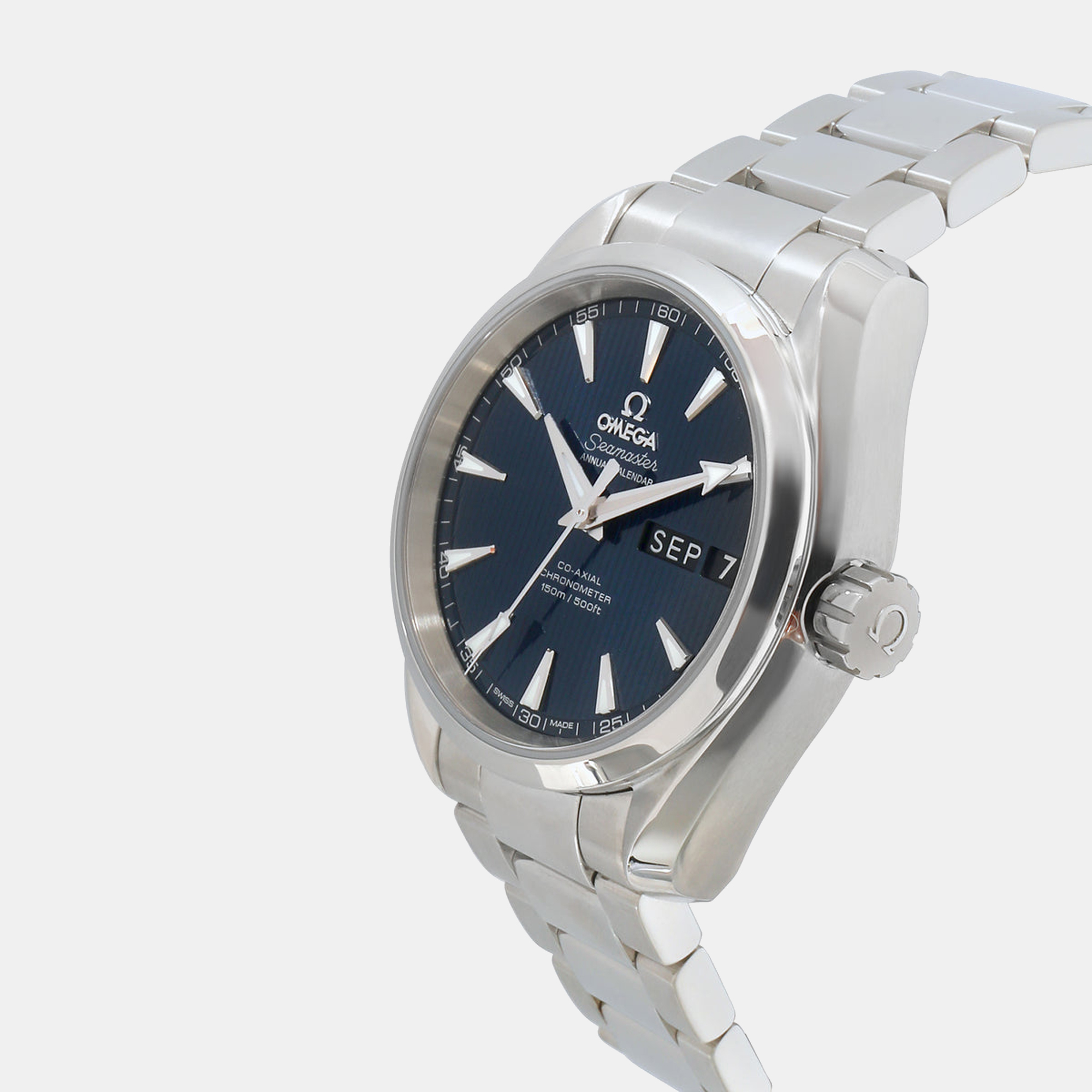Omega Blue Stainless Steel Seamaster 231.10.39.22.03.001 Men's Wristwatch 38.5 mm
Omega Blue Stainless Steel Seamaster 231.10.39.22.03.001 Men's Wristwatch 38.5 mm