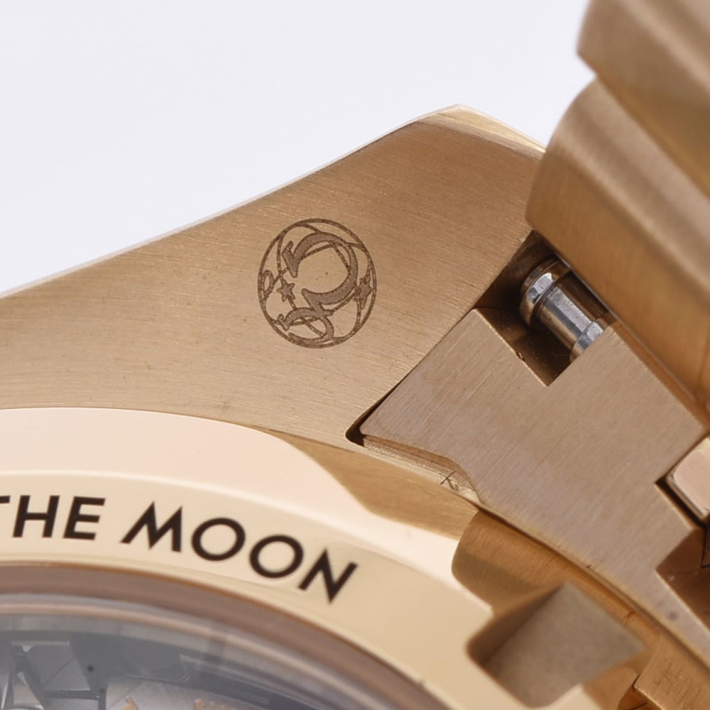 Omega Green 18K Yellow Gold Speedmaster Moonwatch 310.60.42.50.10.001 Manual Winding Men's Wristwatch 42mm