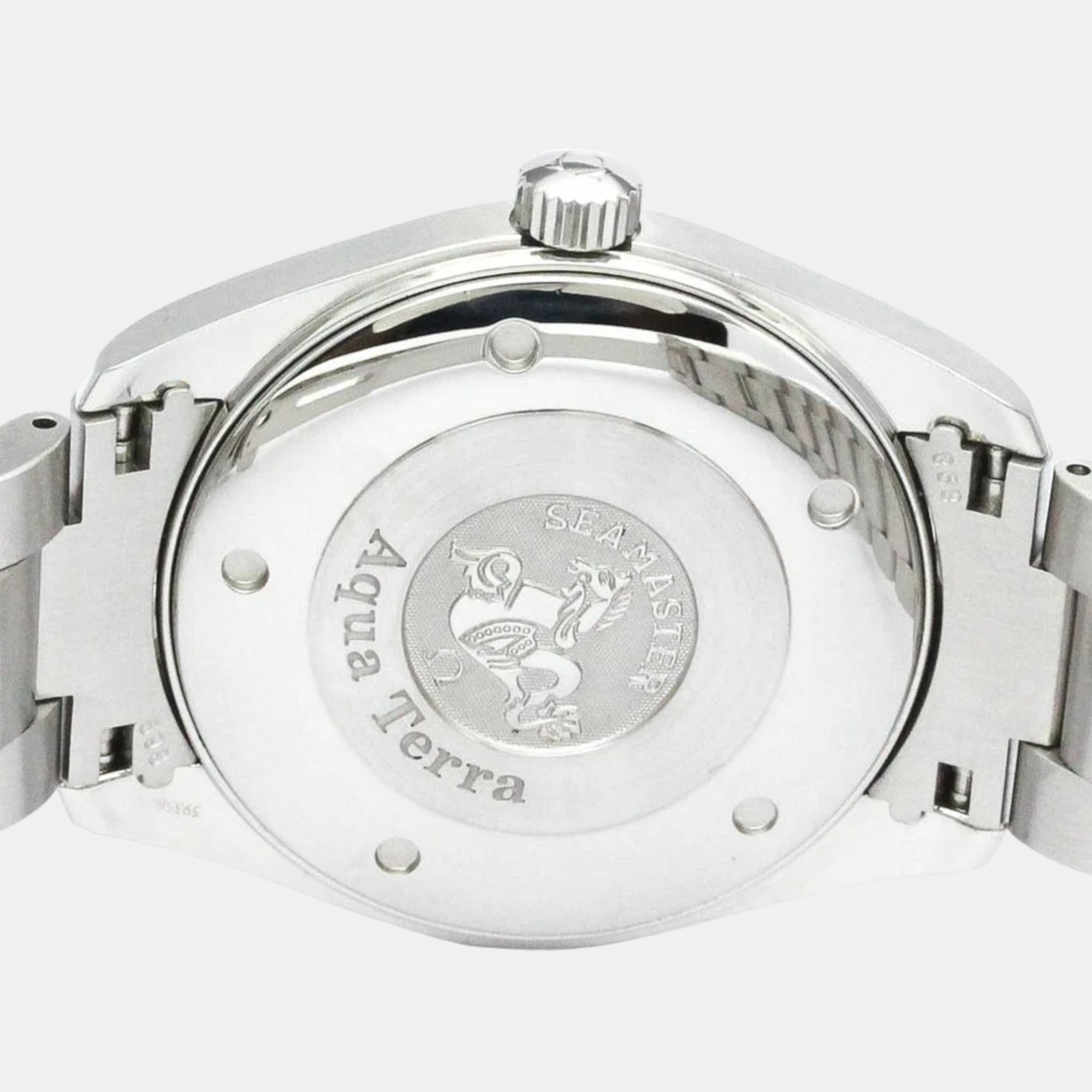 Omega Silver Stainless Steel Seamaster Aqua Terra 2517.30 Quartz Men's Wristwatch 39 Mm