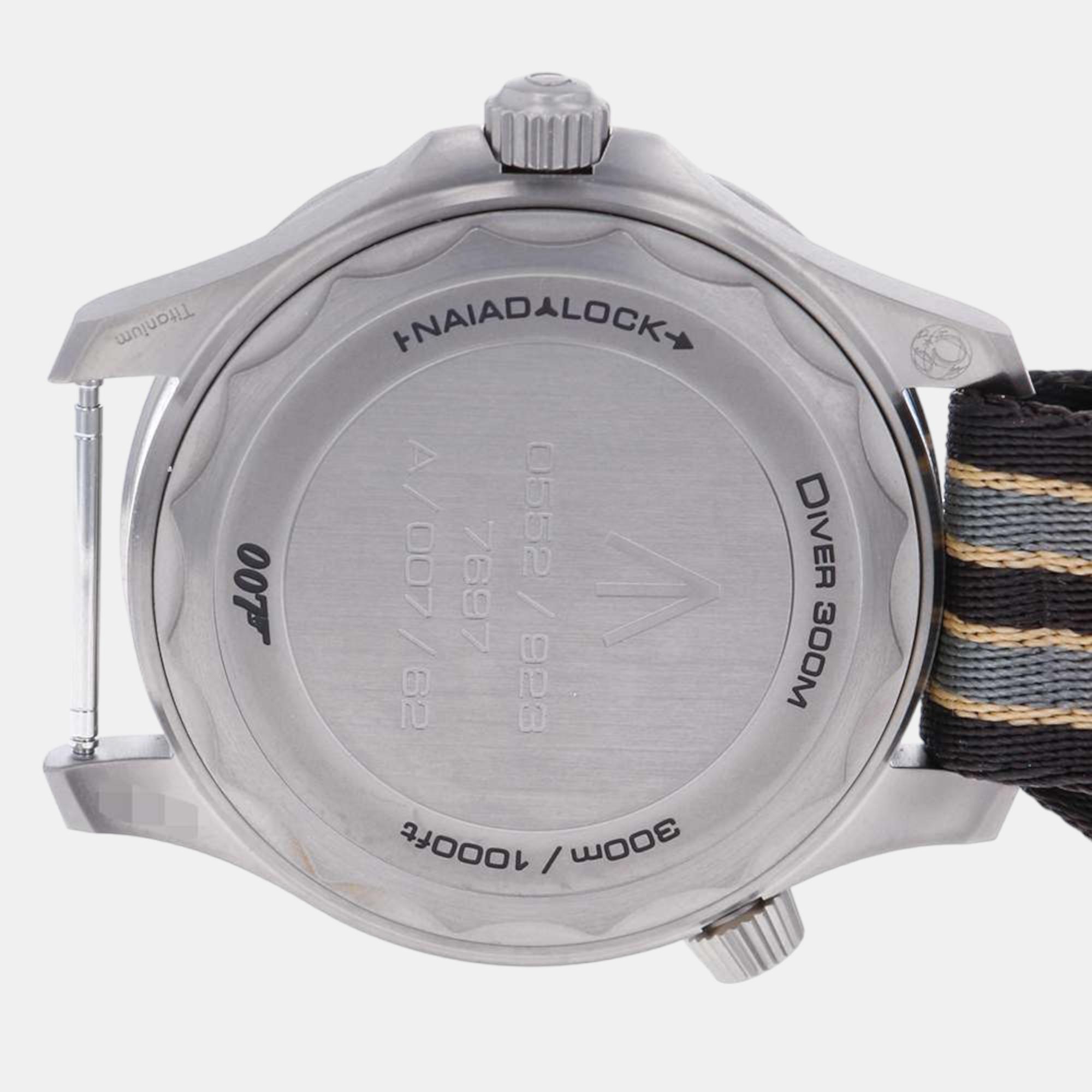 Omega Brown Titanium Seamaster 210.92.42.20.01.001 Automatic Men's Wristwatch 42 Mm