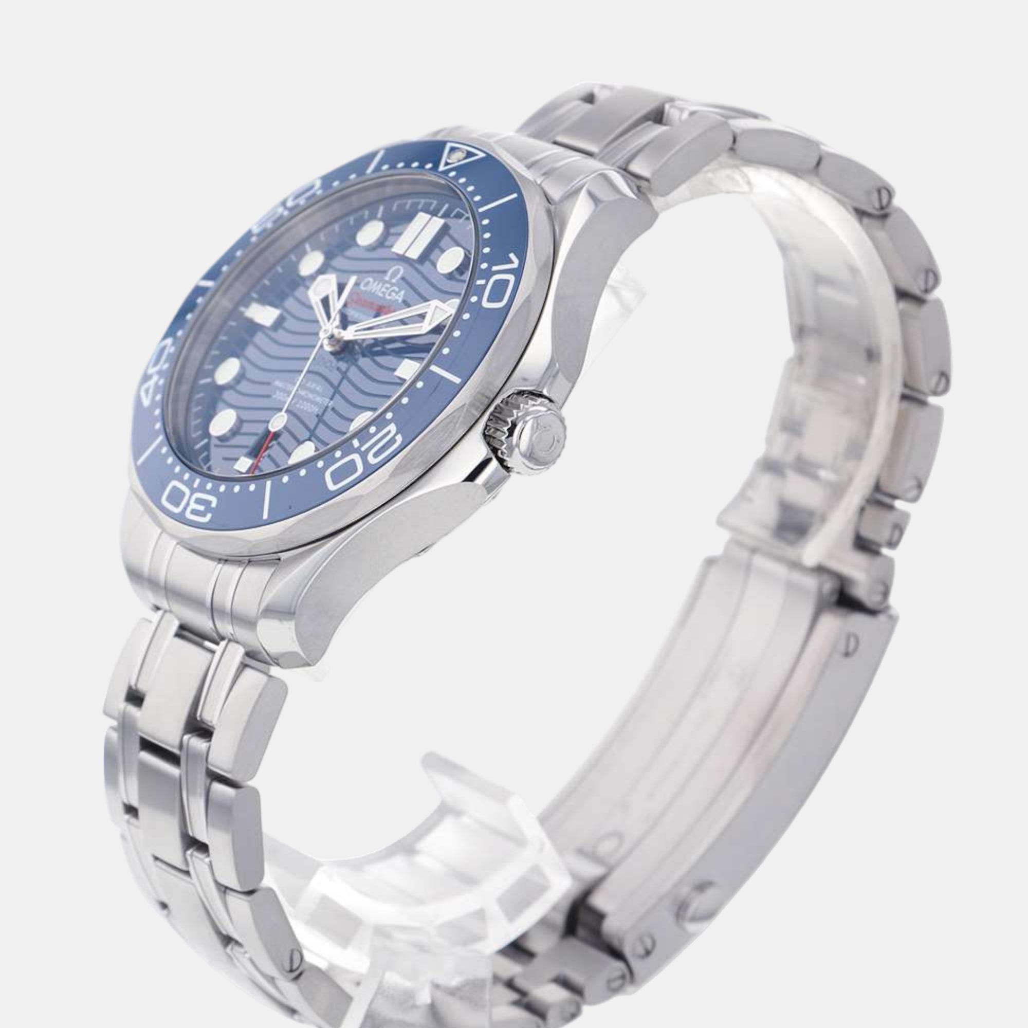 Omega Blue Stainless Steel Seamaster 210.30.42.20.03.001 Automatic Men's Wristwatch 42 mm
Omega Blue Stainless Steel Seamaster 210.30.42.20.03.001 Automatic Men's Wristwatch 42 mm