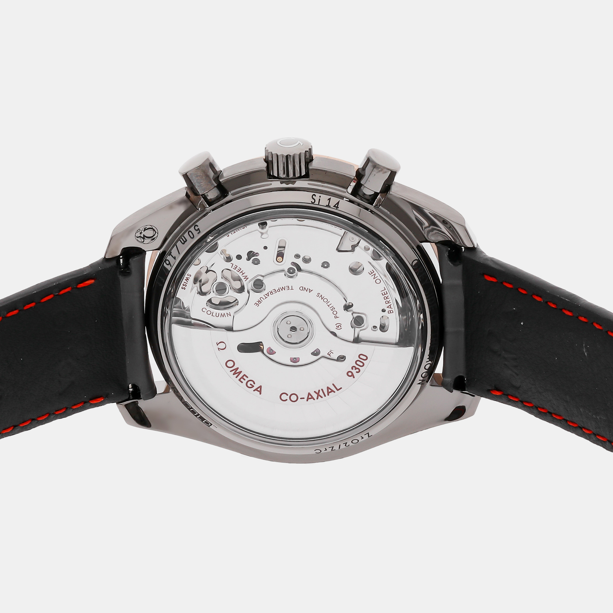Omega Grey Stainless Steel Speedmaster 311.63.44.51.99.001 Automatic Men's Wristwatch 44 Mm