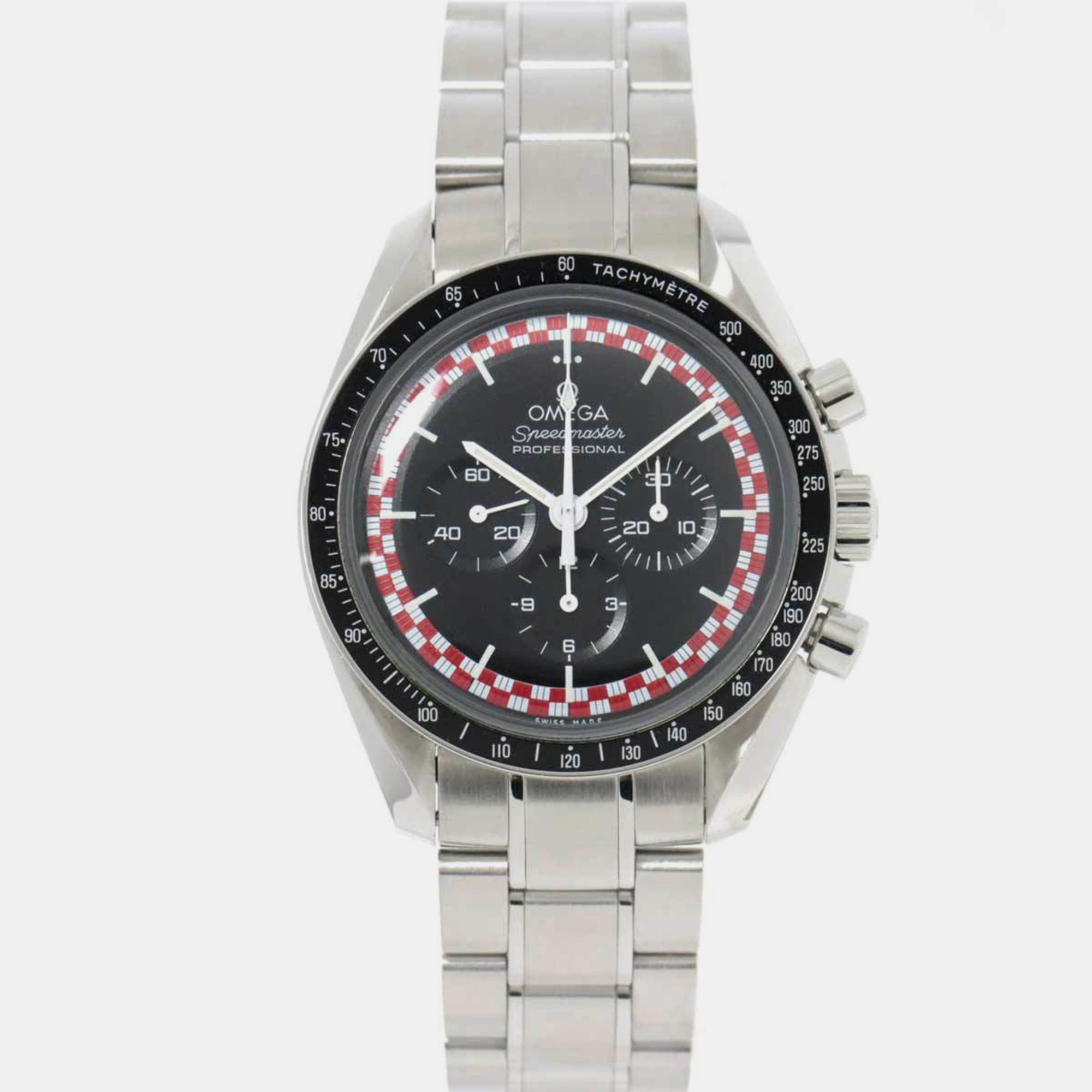 Omega Silver Stainless Steel Speedmaster 311.30.42.30.01.004 Manual Winding Men's Wristwatch 42 Mm