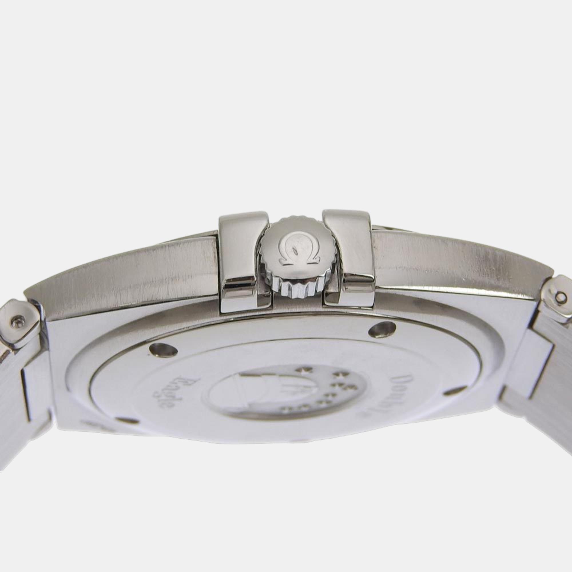 Omega Black Stainless Steel Constellation 1513.51 Quartz Men's Wristwatch 40 Mm