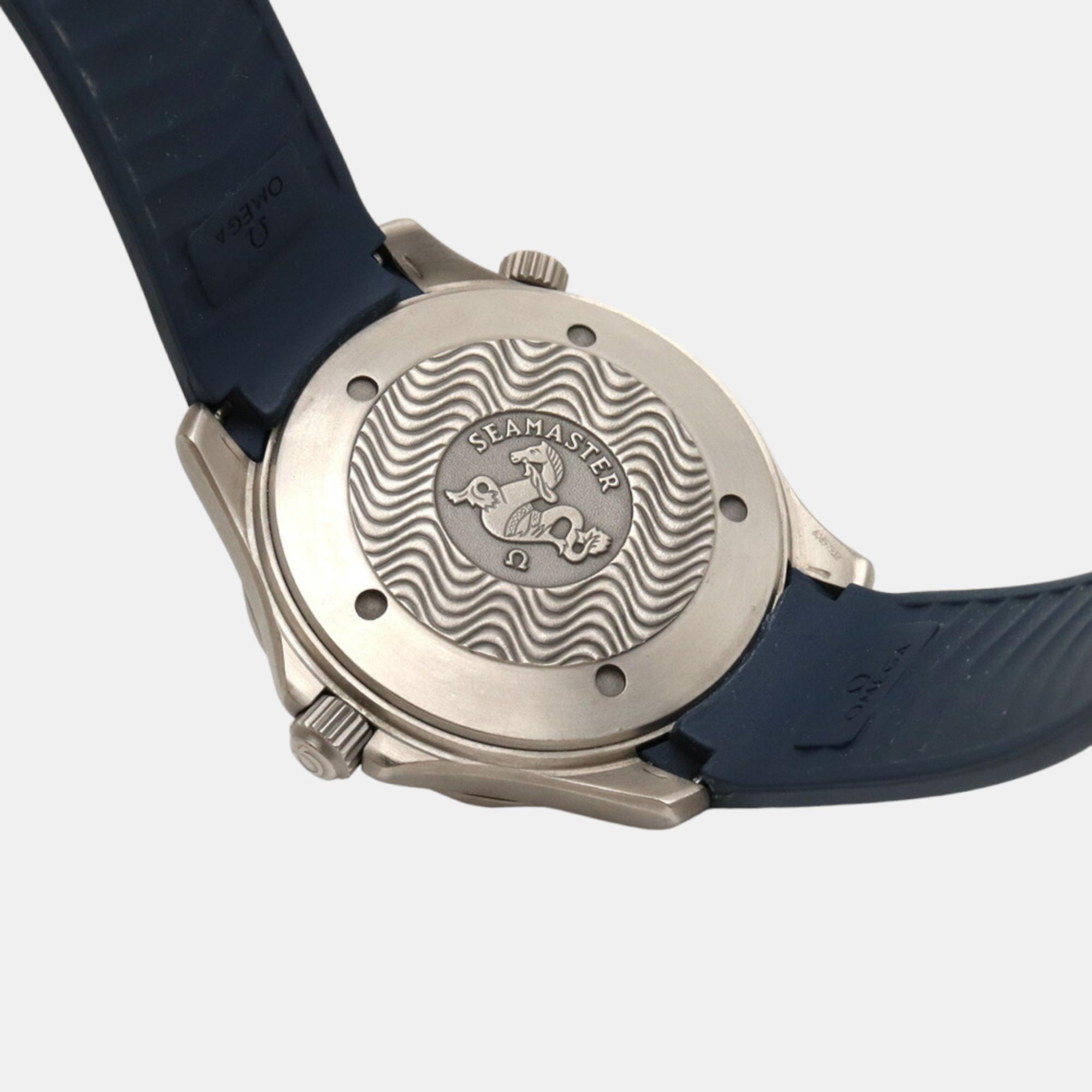 Omega Blue Titanium Seamaster 2231.80 Automatic Men's Wristwatch 41 Mm