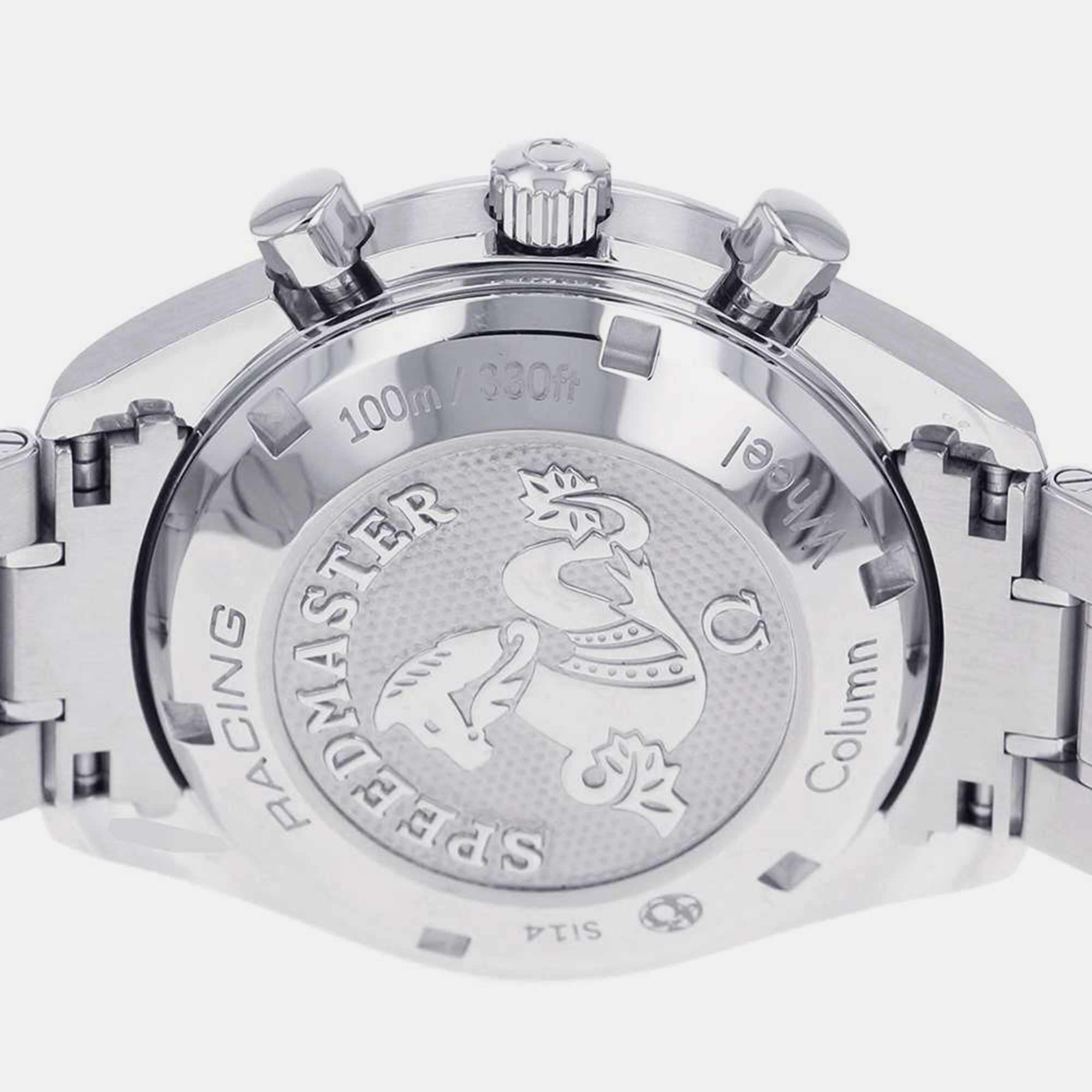 Omega Grey Stainless Steel Speedmaster 326.30.40.50.06.001 Automatic Men's Wristwatch 40 Mm