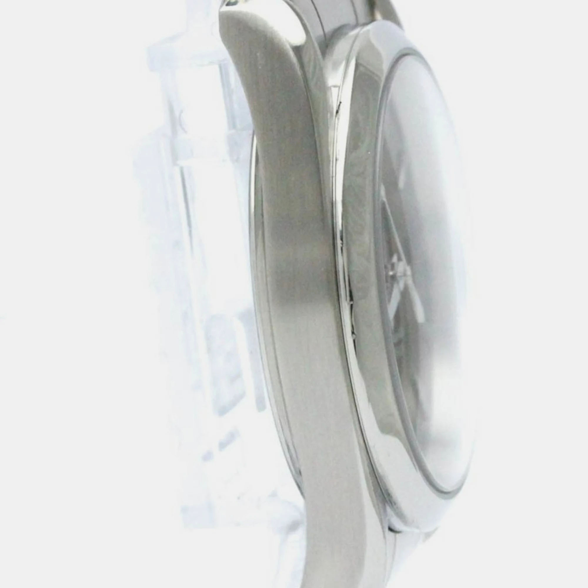 Omega Black Stainless Steel Seamaster Aqua Terra 2518.50 Quartz Men's Wristwatch 36 Mm