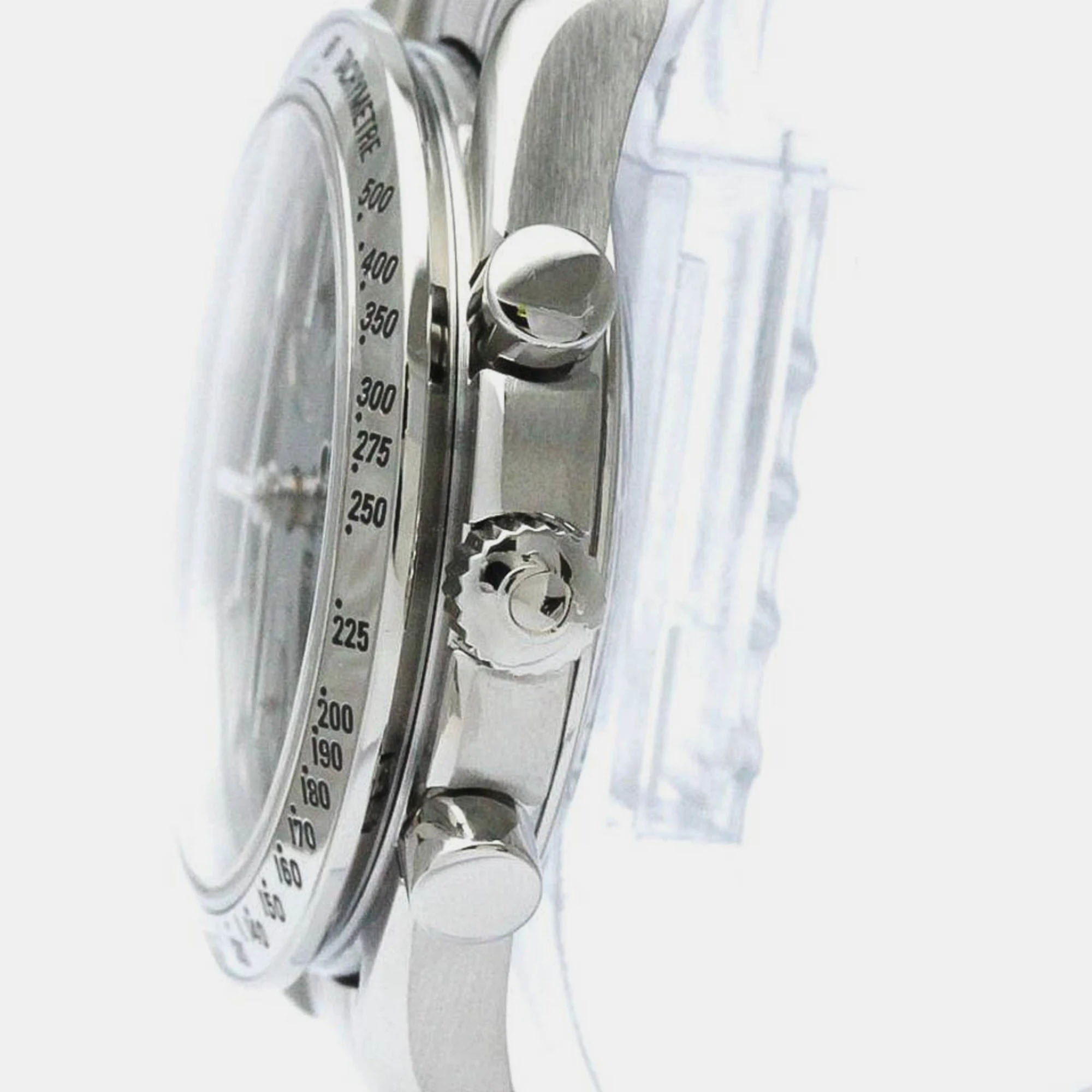Omega Black Stainless Steel Speedmaster 3513.50 Automatic Men's Wristwatch 39 Mm