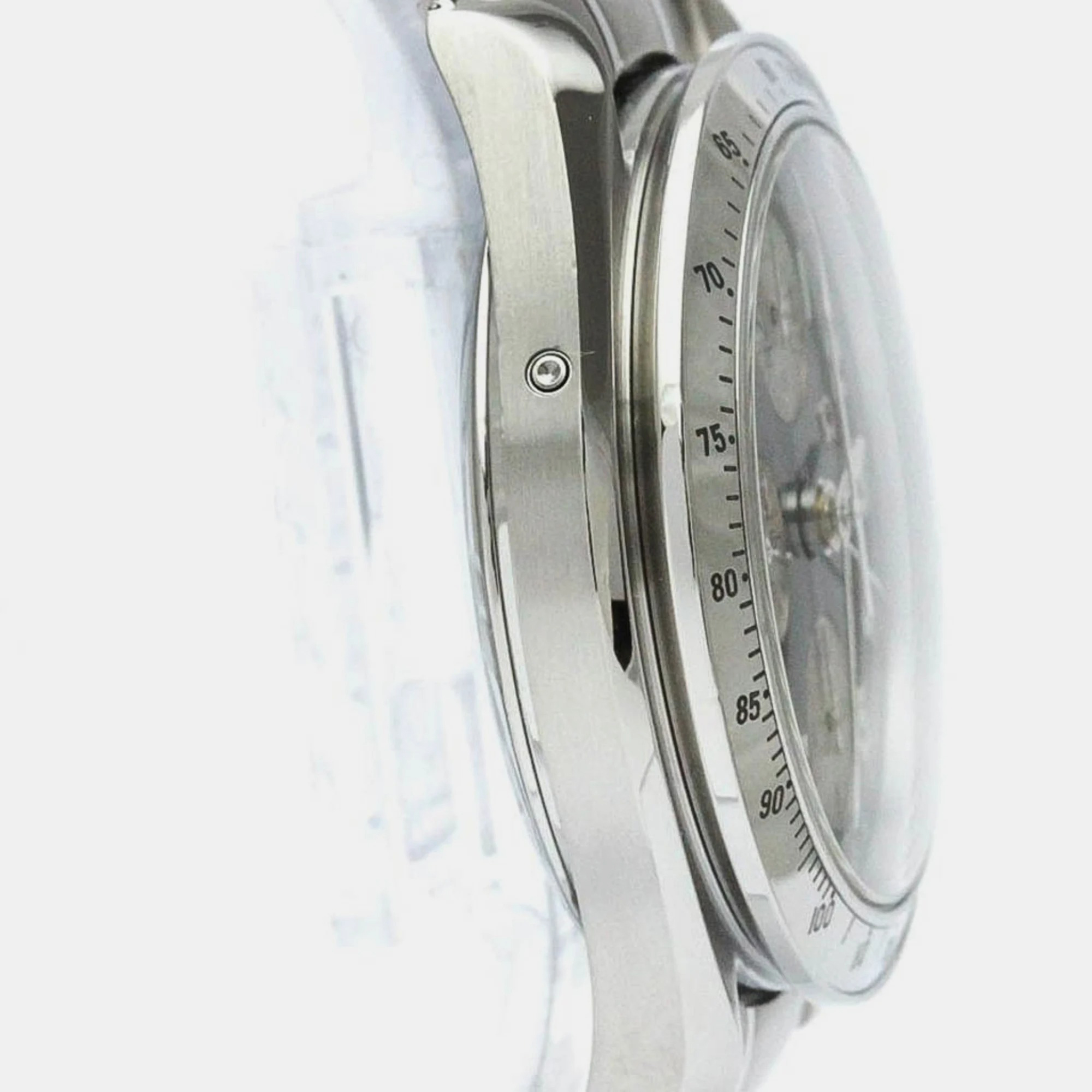 Omega Blue Stainless Steel Speedmaster 3523.81 Automatic Men's Wristwatch 39 Mm