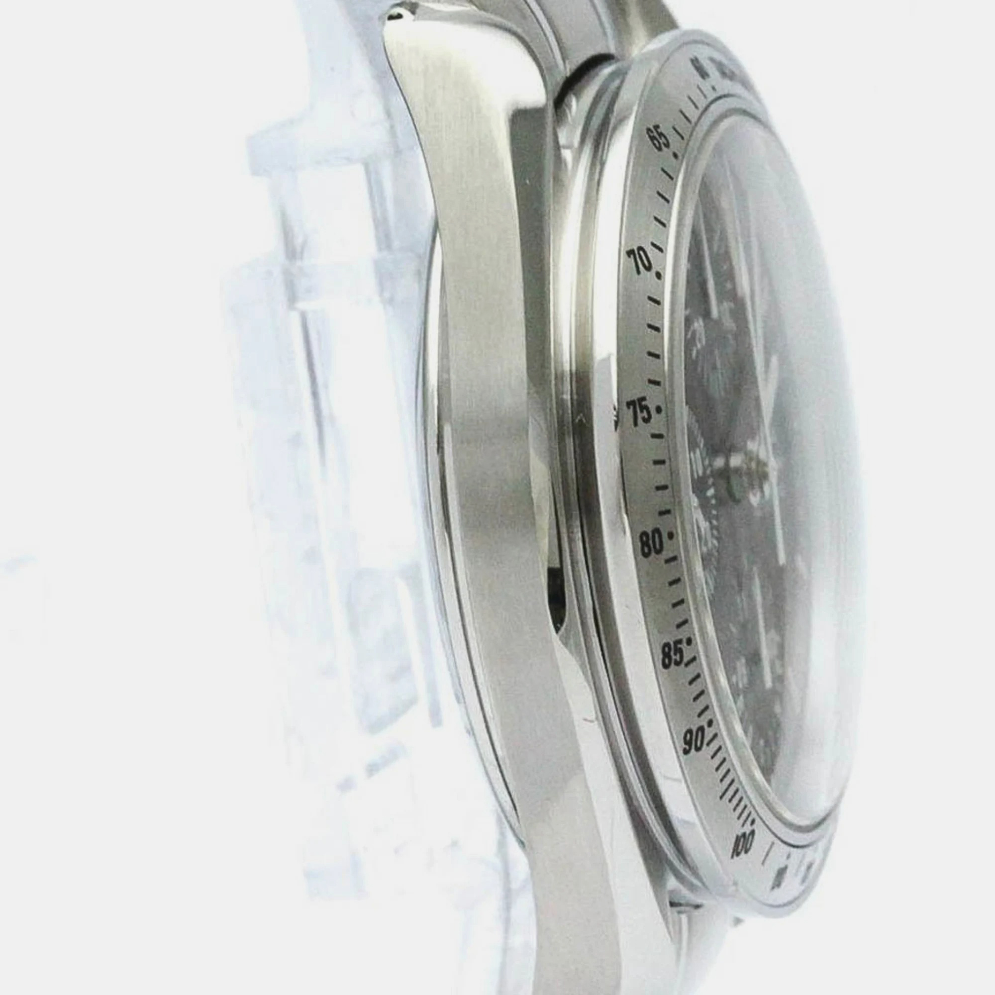 Omega Black Stainless Steel Speedmaster 3519.50 Automatic Men's Wristwatch 39 Mm