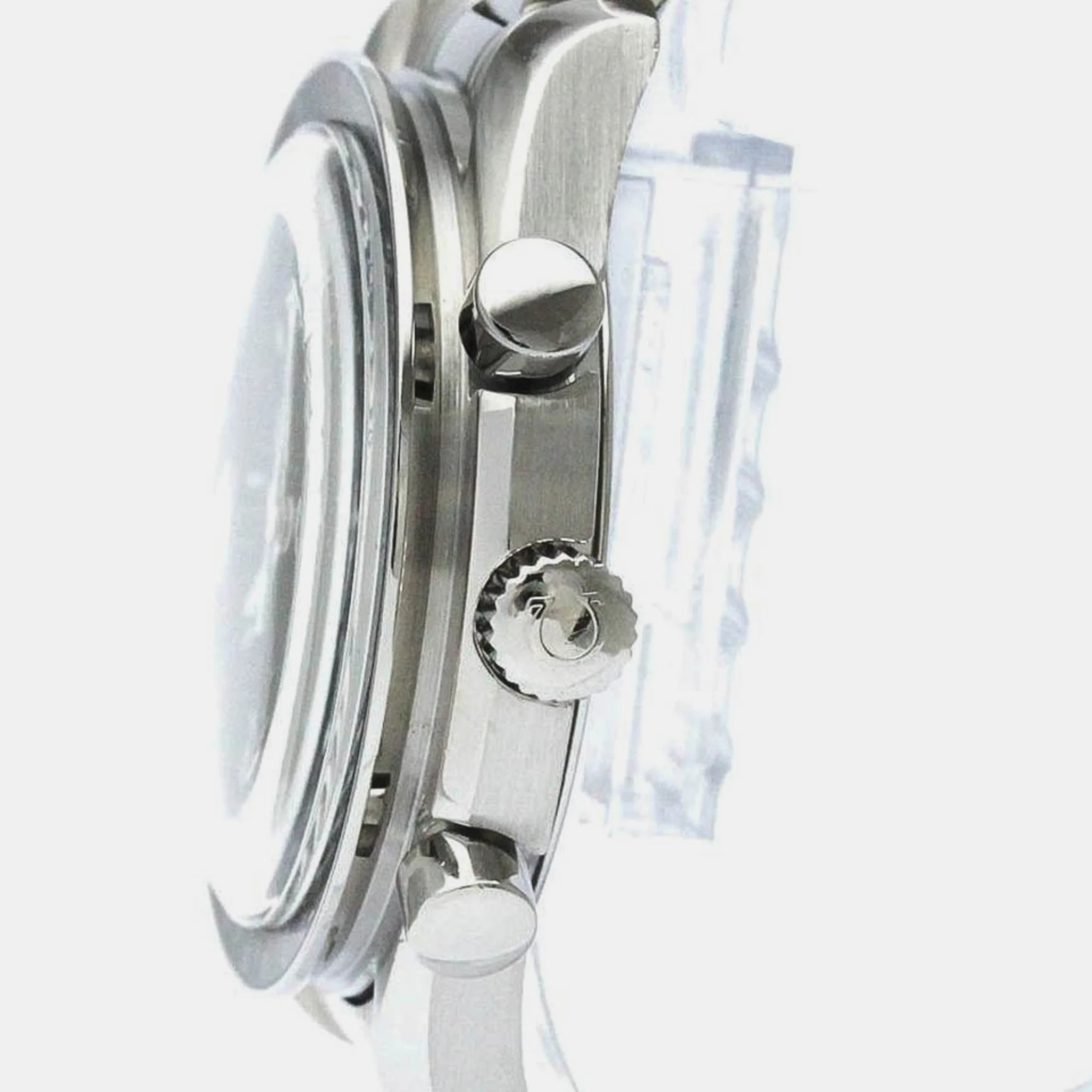 Omega Black Stainless Steel Speedmaster 3510.50 Automatic Men's Wristwatch 39 Mm