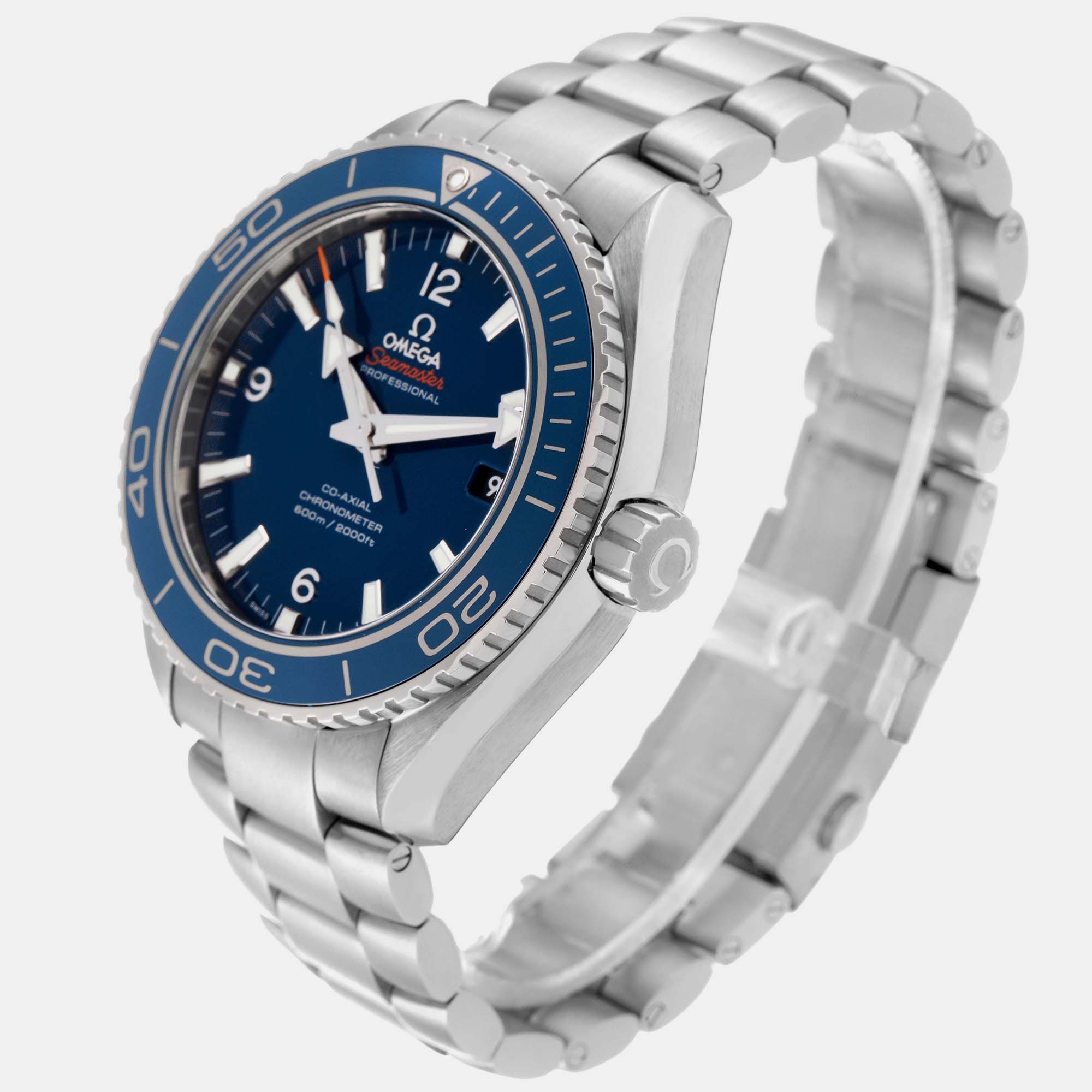 Omega Blue Titanium Seamaster 232.90.46.21.03.001 Automatic Men's Wristwatch 45.5 Mm