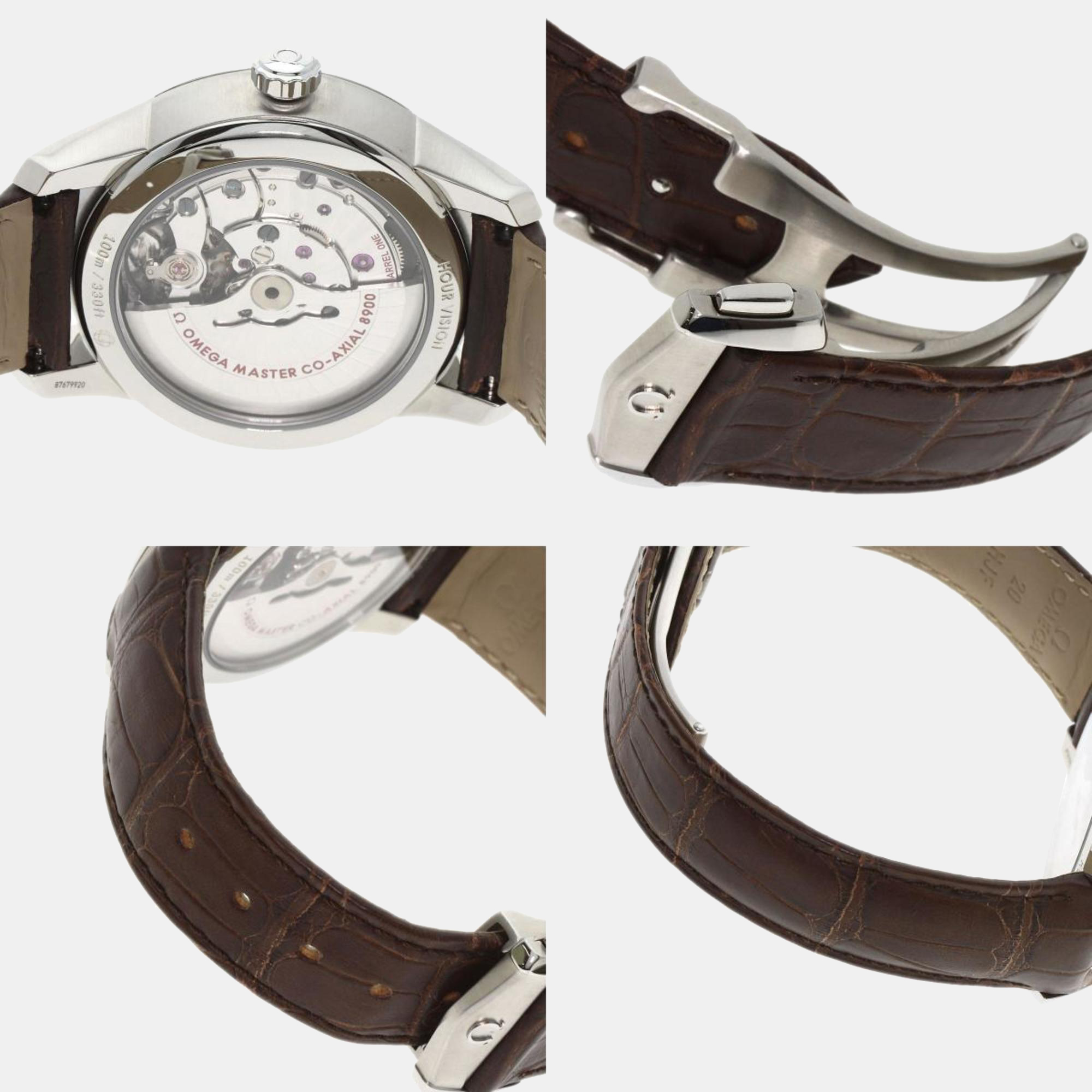 Omega Brown Stainless Steel De Ville 433.13.41.21.10.001 Automatic Men's Wristwatch 41 Mm