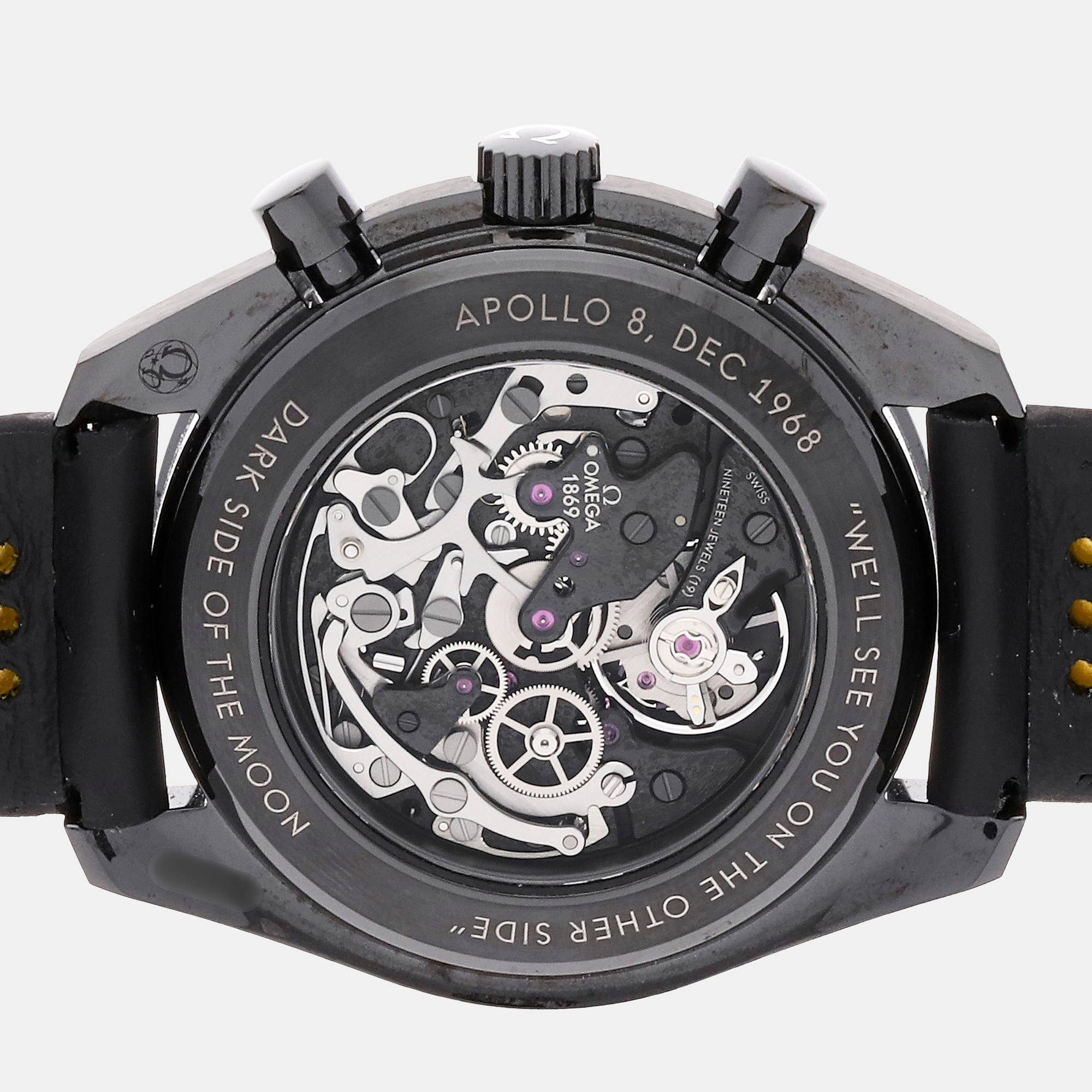 Omega Black Ceramic Speedmaster 311.92.44.30.01.001 Manual Winding Men's Wristwatch 44 Mm