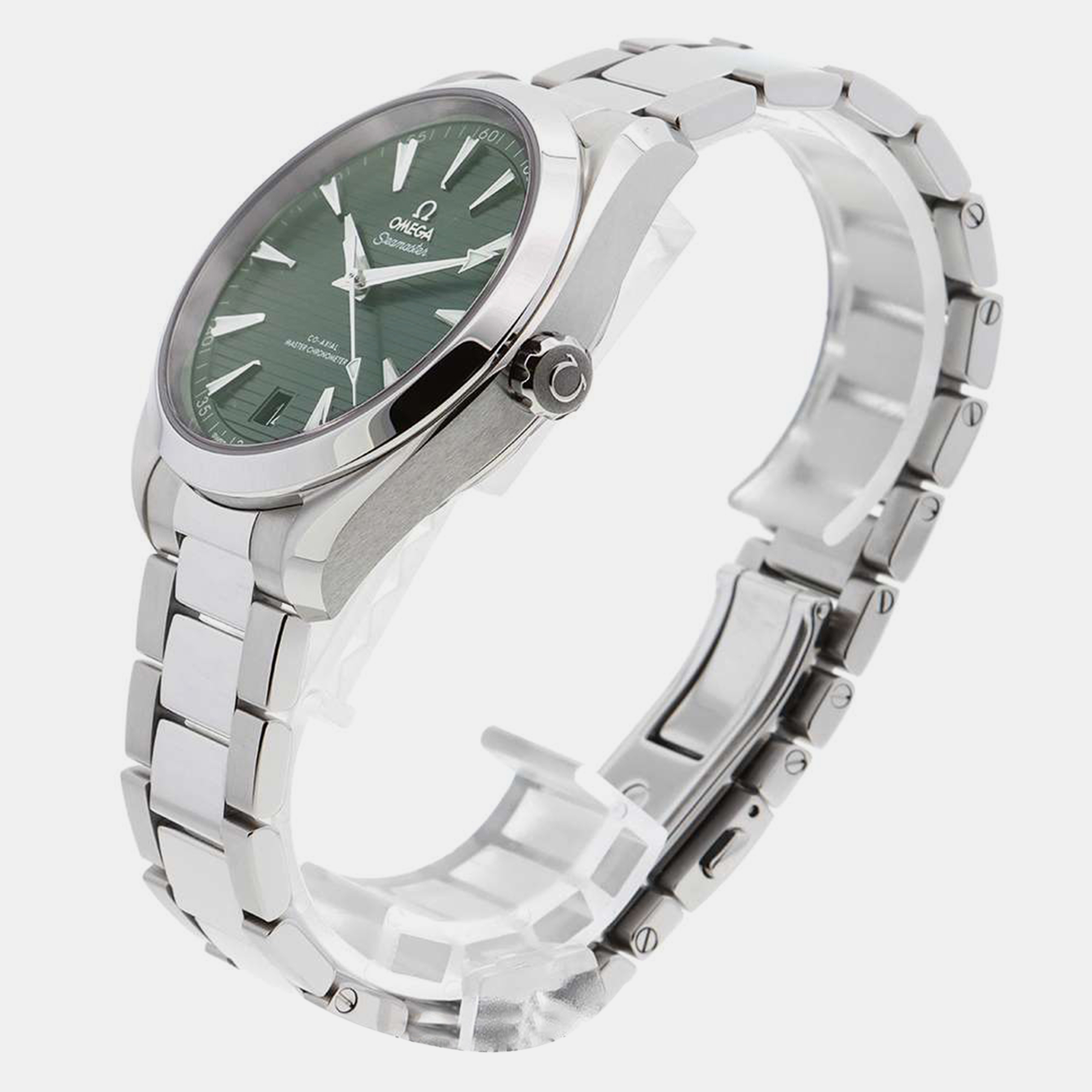 

Omega Green Stainless Steel Seamaster Aqua Terra 220.10.41.21.10.001 Automatic Men's Wristwatch 41 mm
