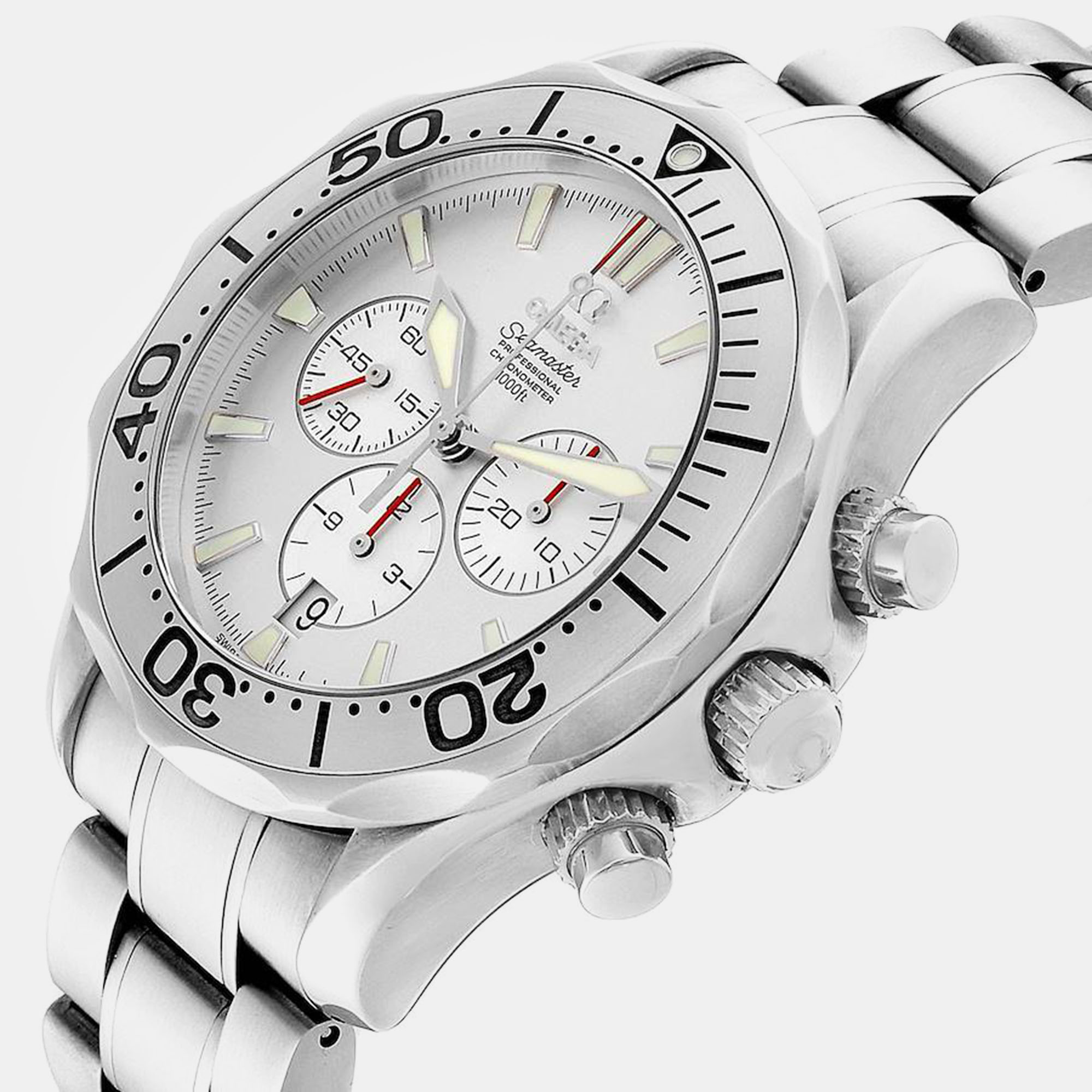 Omega Silver Stainless Steel Seamaster 2589.30.00 Automatic Men's Wristwatch 41.5 mm
Omega Silver Stainless Steel Seamaster 2589.30.00 Automatic Men's Wristwatch 41.5 mm