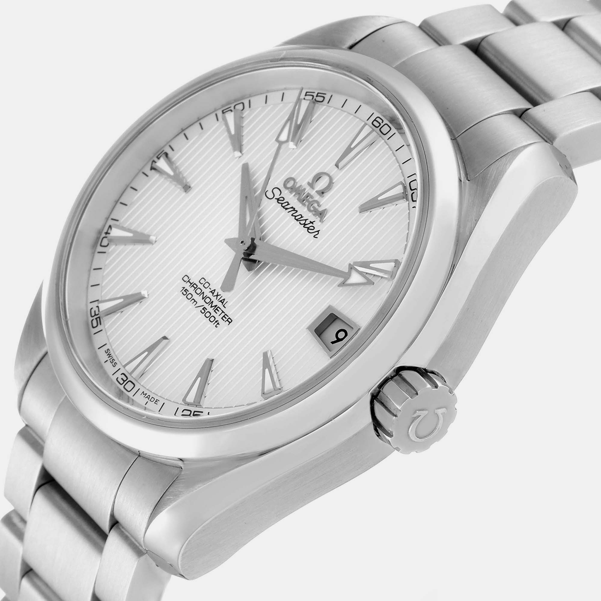 Omega Silver Stainless Steel Seamaster Aqua Terra 231.10.39.21.02.001 Automatic Men's Wristwatch 38.5 mm
Omega Silver Stainless Steel Seamaster Aqua Terra 231.10.39.21.02.001 Automatic Men's Wristwatch 38.5 mm