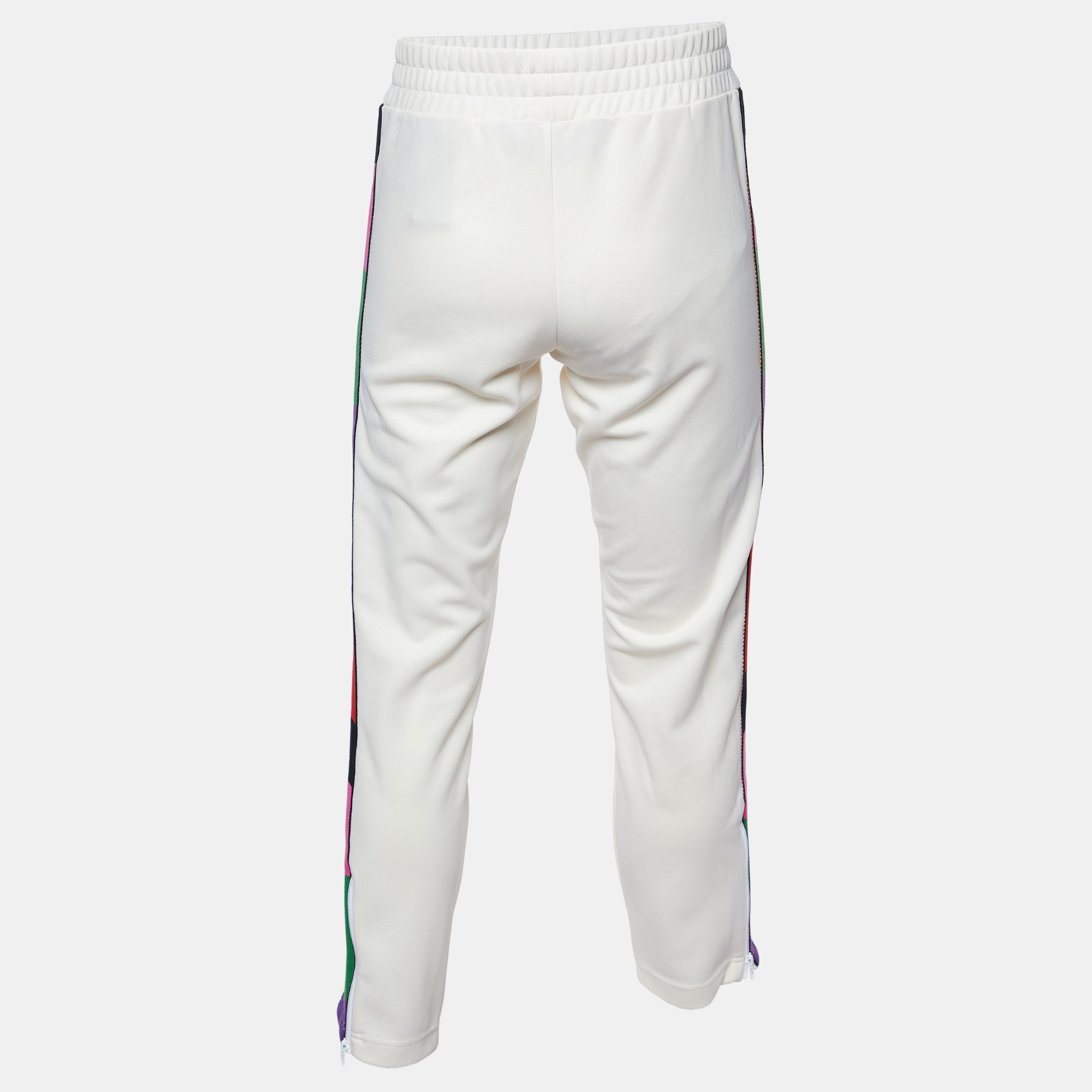 Palm Angels X Missoni Off-White Jersey Contrast Trim Sweatpants S