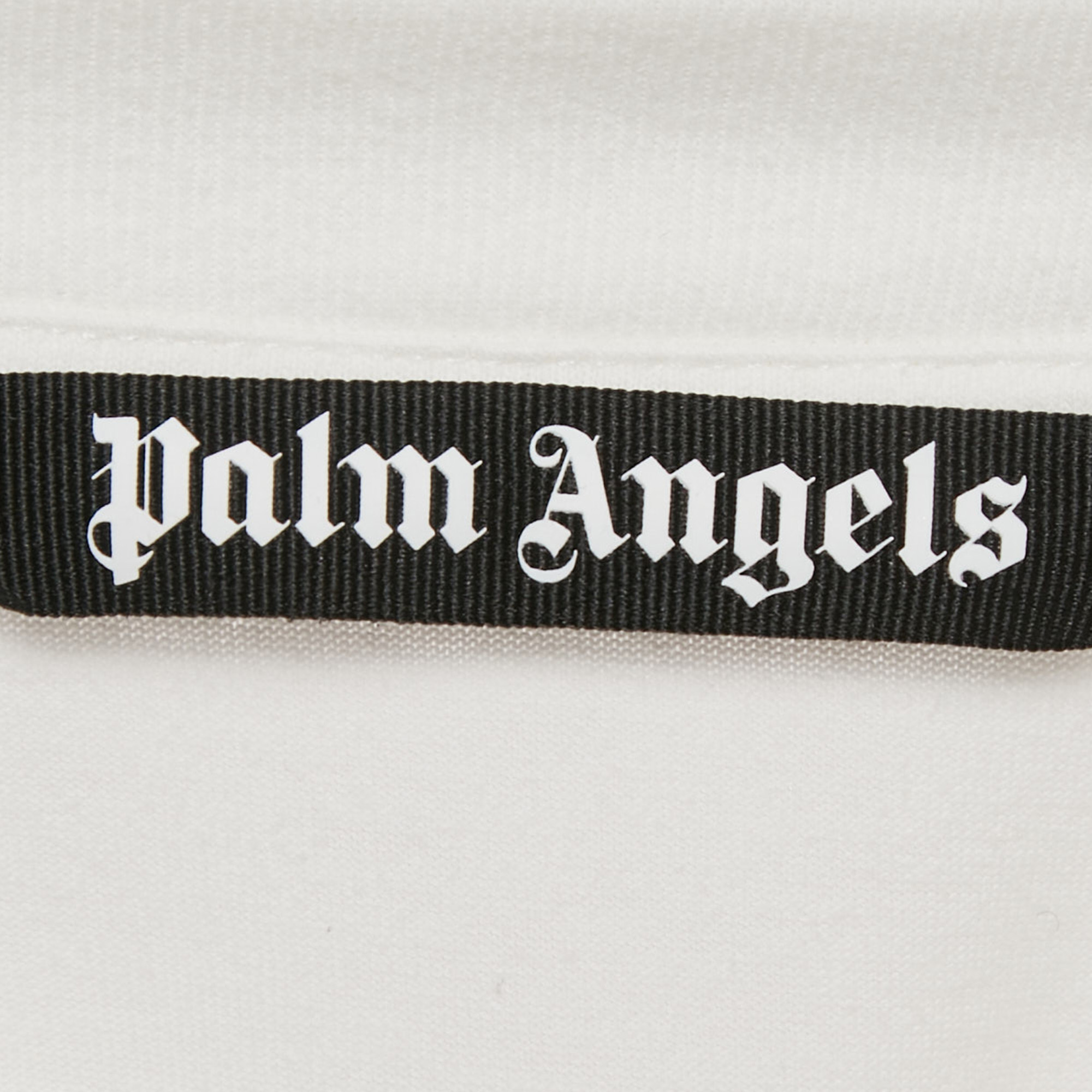 Palm Angels White Heart Spray Paint Logo Print Jersey T-Shirt XL