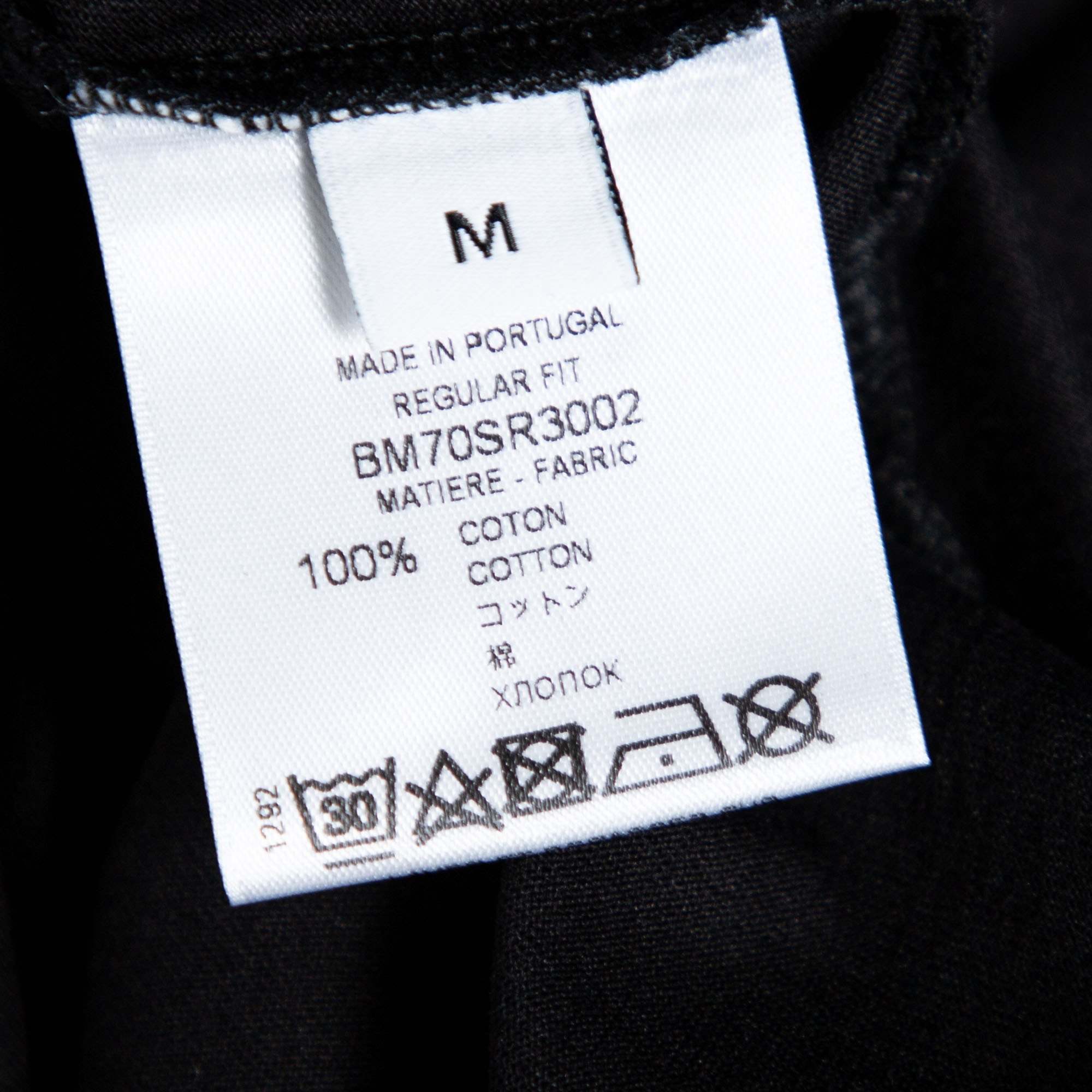Givenchy Black Ice Bear Logo Printed Cotton T-Shirt L