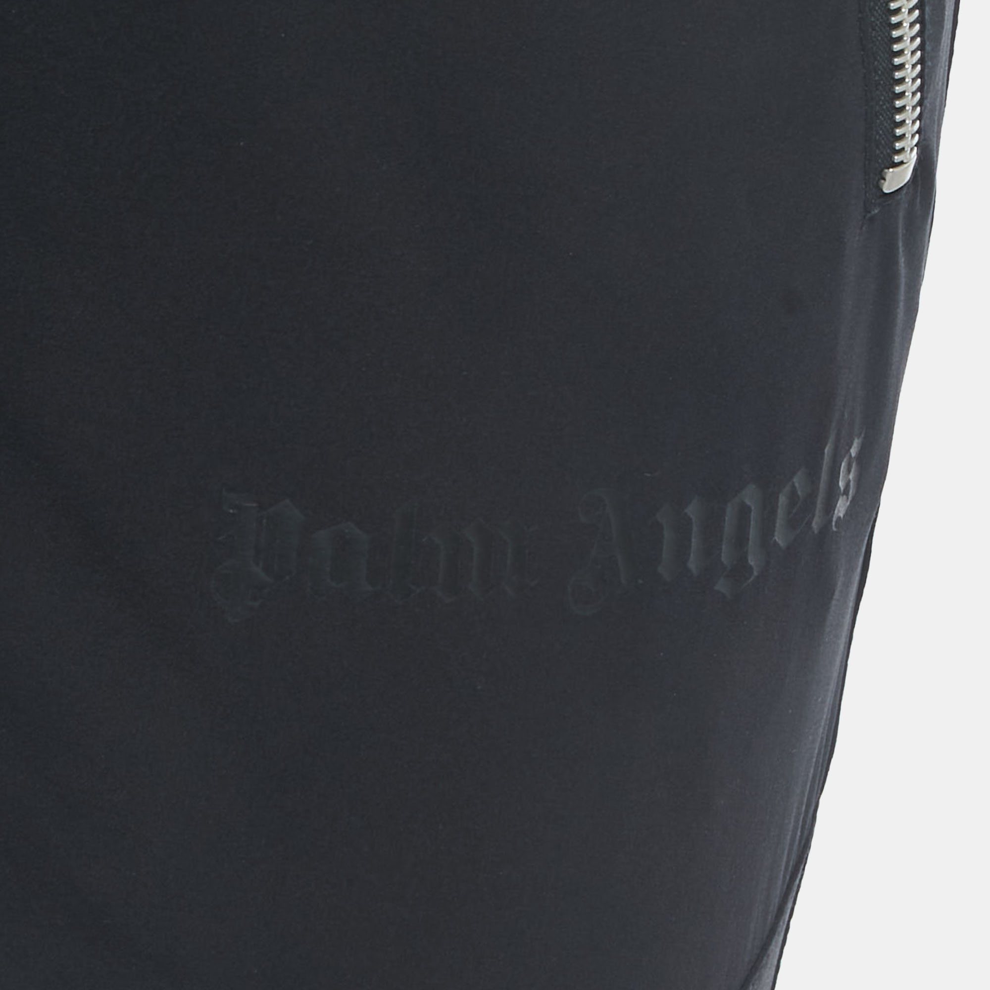 Palm Angels Black Nylon Zip Detailed Elasticized Waist Track Pants M