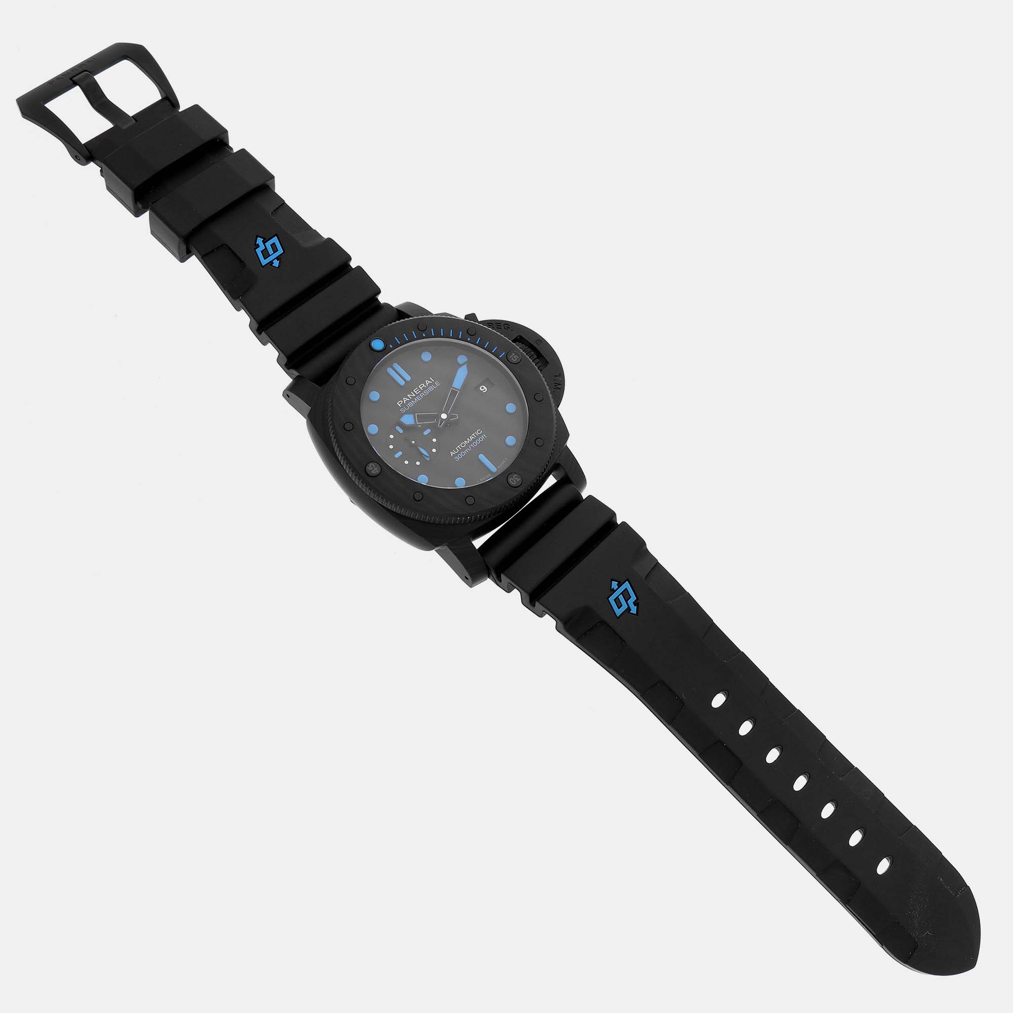 Panerai Black Carbotech Luminor PAM01616 Automatic Men's Wristwatch 47 Mm