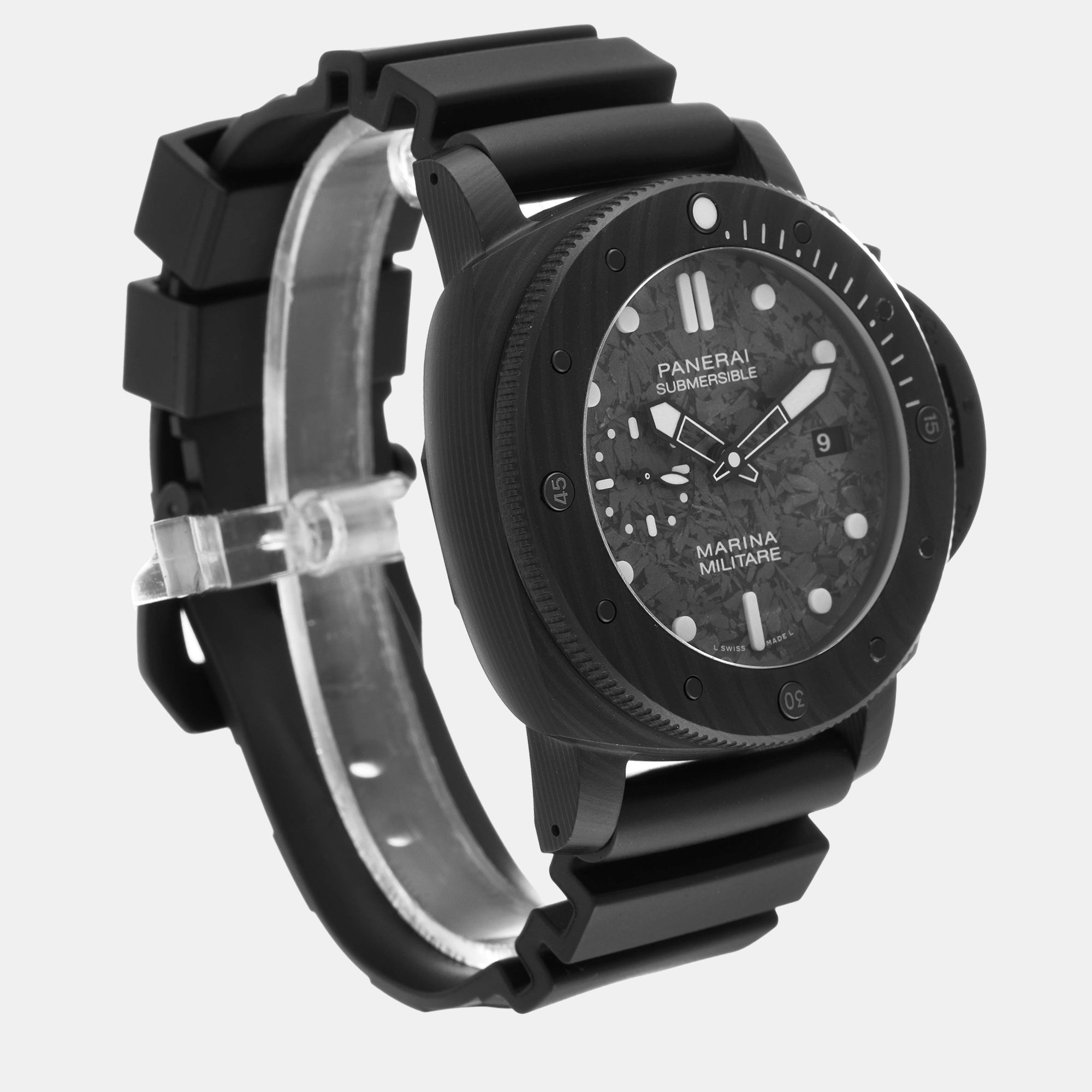 Panerai Black Crabotech Submersible PAM00979 Automatic Men's Wristwatch 47 Mm