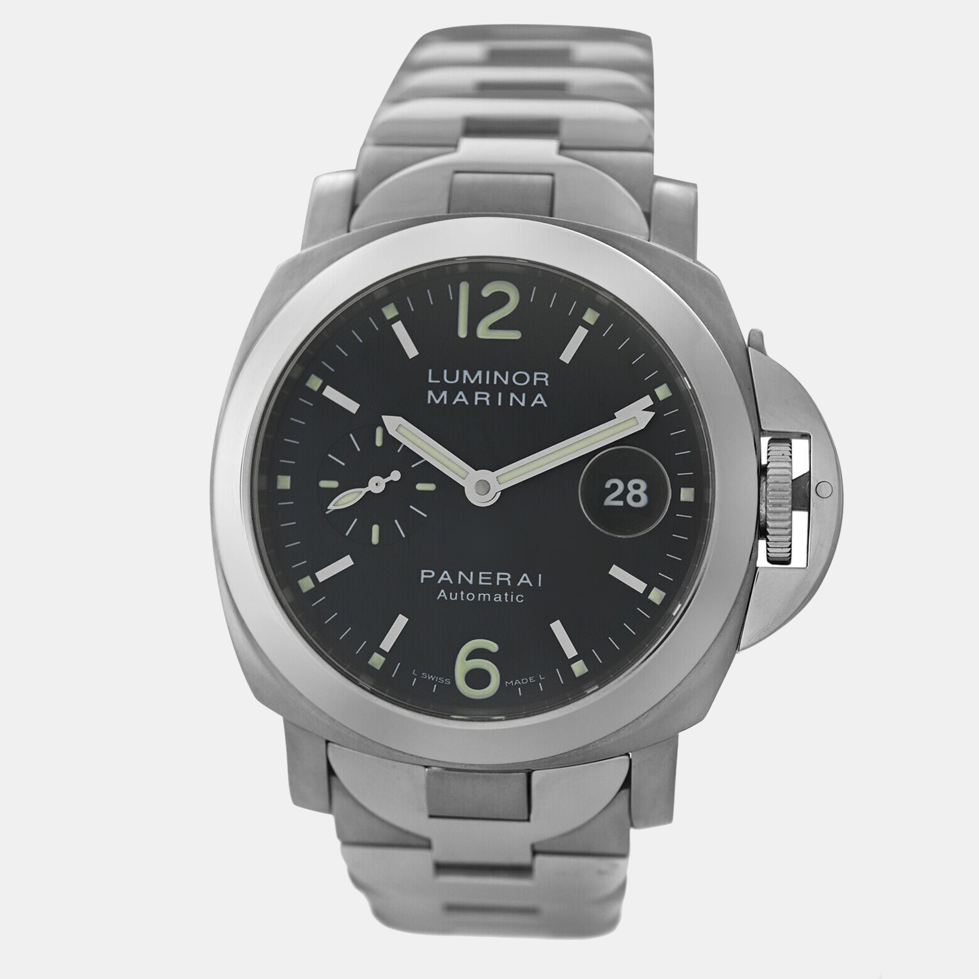 Panerai Black Stainless Steel Titanium Luminor PAM00165 Automatic Men's Wristwatch 44 mm
Panerai Black Stainless Steel Titanium Luminor PAM00165 Automatic Men's Wristwatch 44 mm