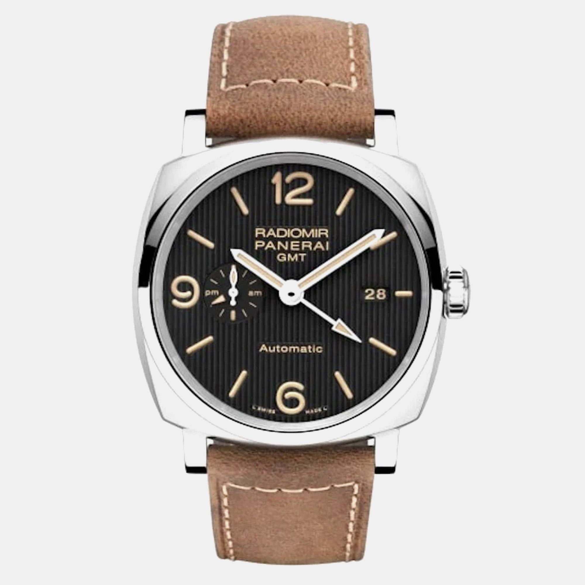 Panerai Black Stainless Steel Radiomir PAM00657 Automatic Men's Wristwatch 45 mm
Panerai Black Stainless Steel Radiomir PAM00657 Automatic Men's Wristwatch 45 mm